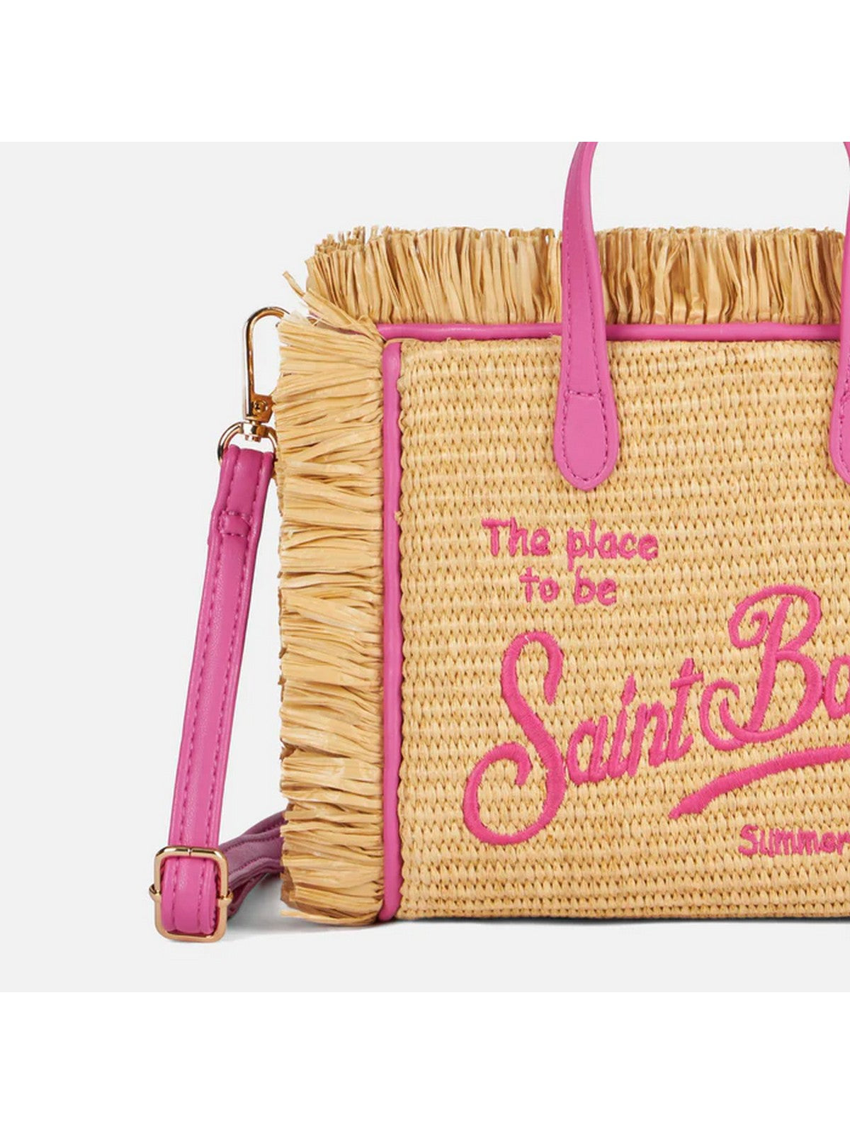 Mc2 Saint Barth Woman Vanity Mini Straw 04879F Beige bag