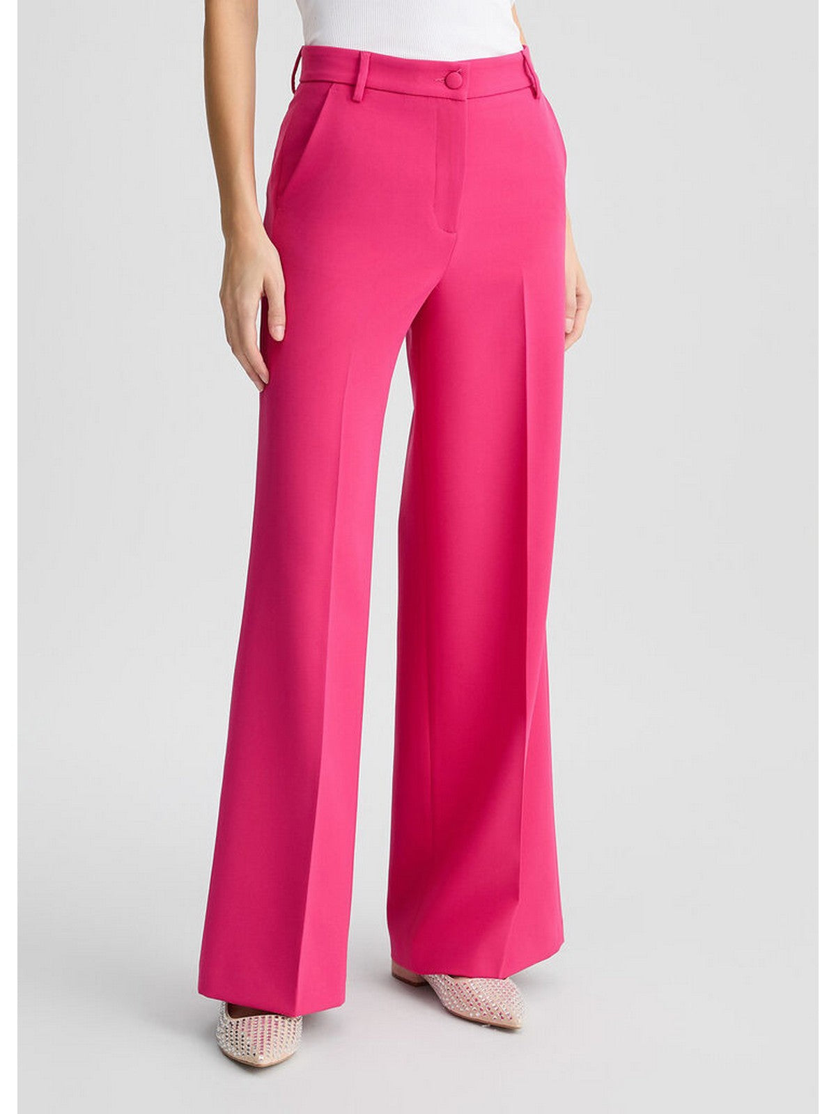 LIU JO WHITE Pantalone Donna WA5369TS896 81950 Rosa gioboutiqueweb