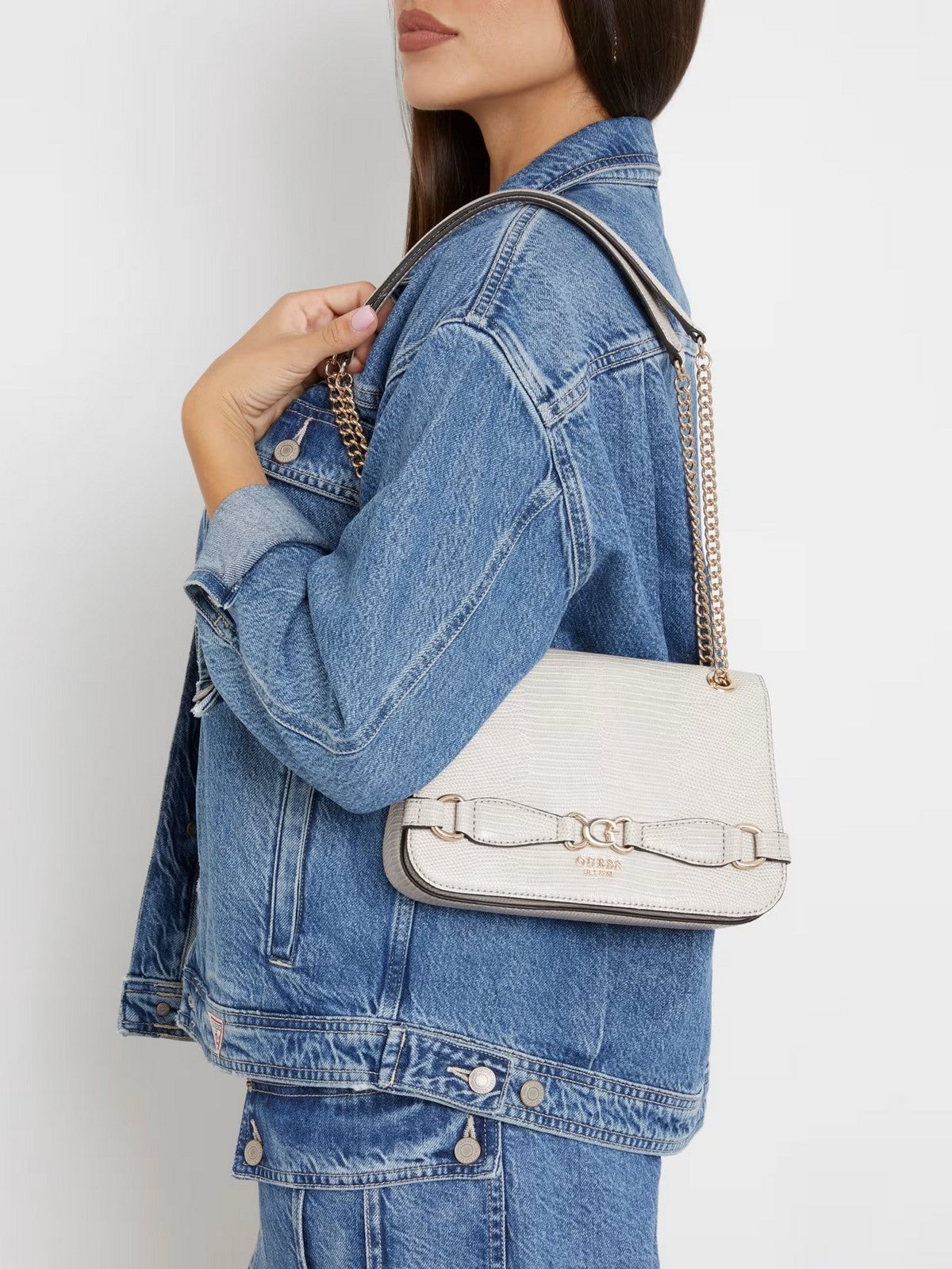 GUESS Borsa Donna Arlena Girlfriend Sa HWKG93 33210 TAU Beige gioboutiqueweb