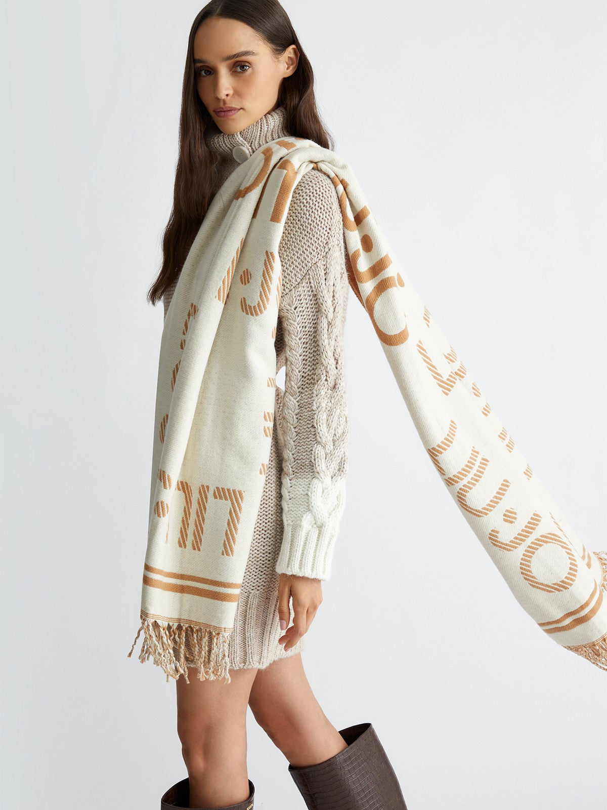 LIU JO SOFT Sciarpa Donna 2F4006T0300 10701 Bianco gioboutiqueweb