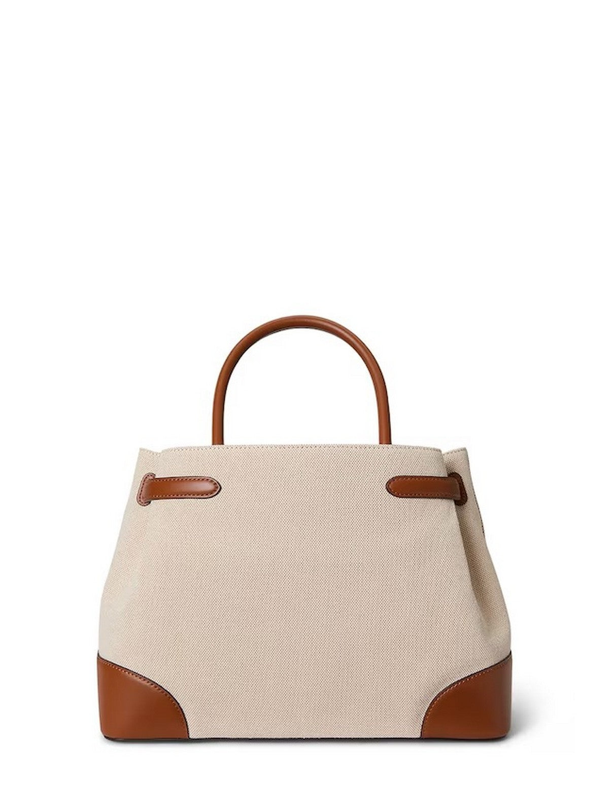 LAUREN RALPH LAUREN Borsa Donna BLKE LG SCHL-SATCHEL-LARGE 431P04296 005 NTRL/BUFF CANVAS/LAUREN TAN