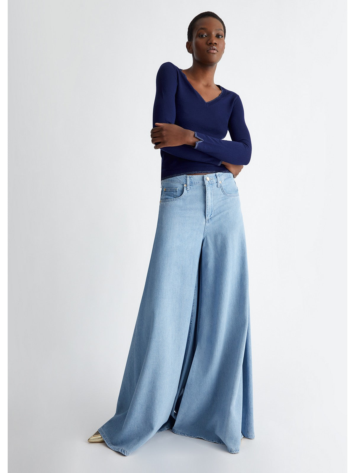 Liu Jo White Women's shirt M4073ms49i 93831 Blue