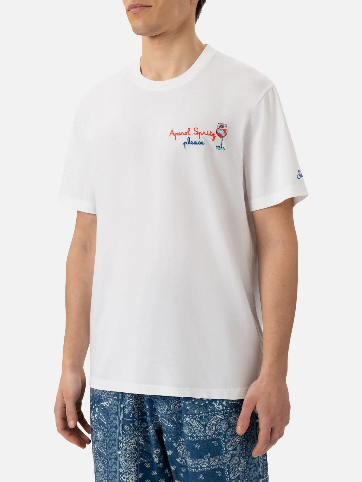 MC2 SAINT BARTH T-shirt Uomo PORTOFINO 01997L SPRITZ PLEASE 01N EMB