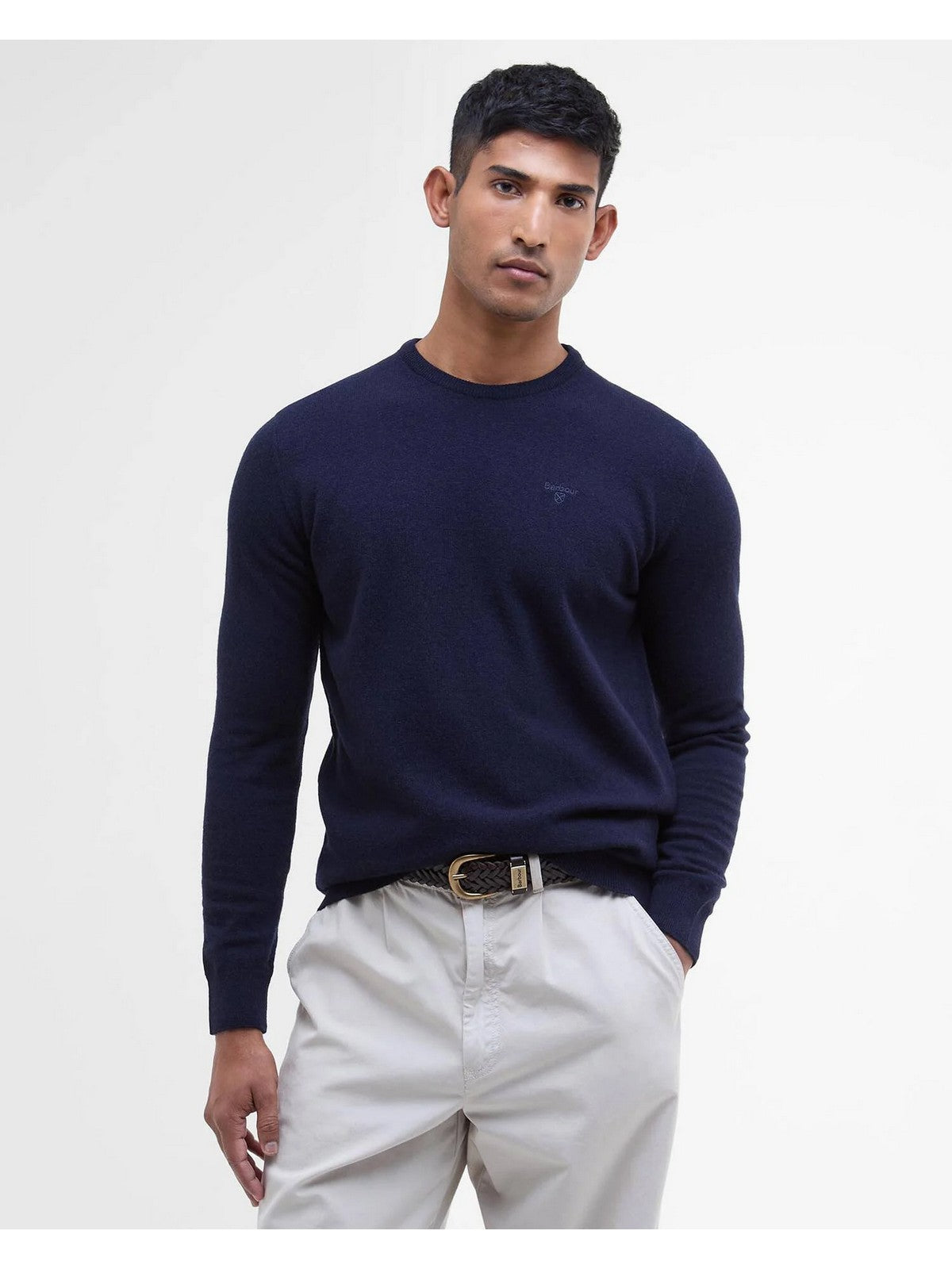 BARBOUR Herrenpullover ESSENTIAL L MKN0345 NY71 NAVY