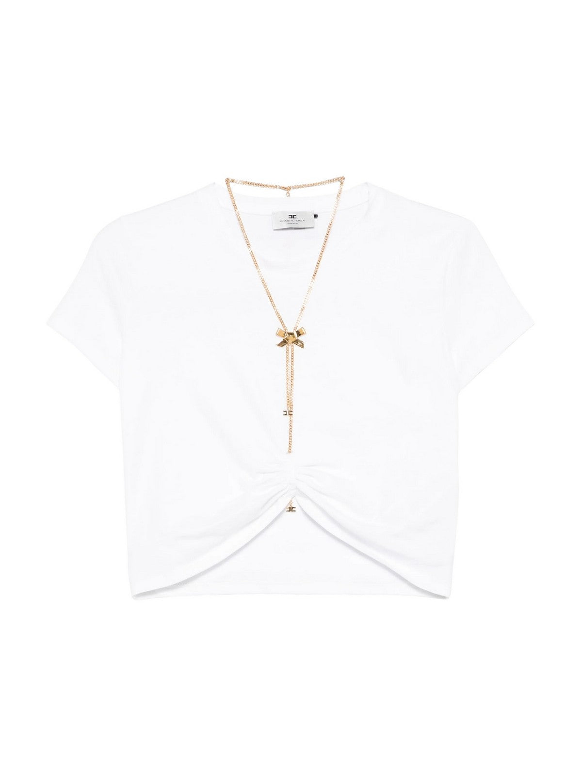 ELISABETTA FRANCHI T-shirt Donna MA00651E2-270 Bianco gioboutiqueweb