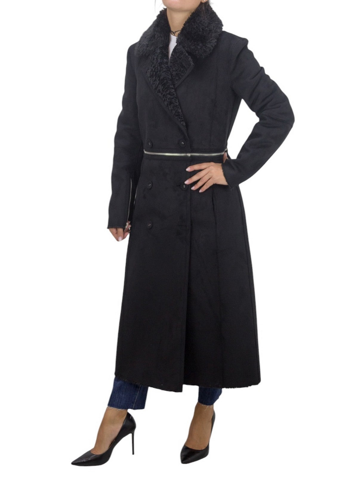 PATRIZIA PEPE Cappotto Donna 2O0144 E012 K103 Nero gioboutiqueweb