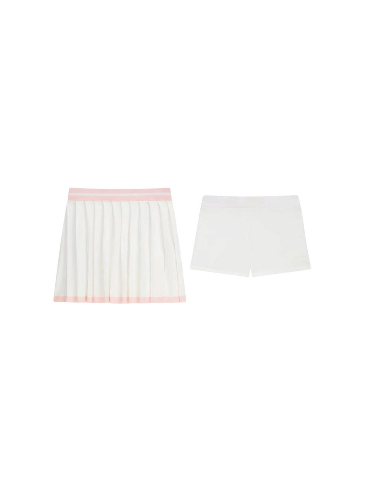 GUESS SPORT Gonna Donna GABRY PLEATED SKIRT SWTR V6GD04 Z0649 A10F NEIGE WHITE