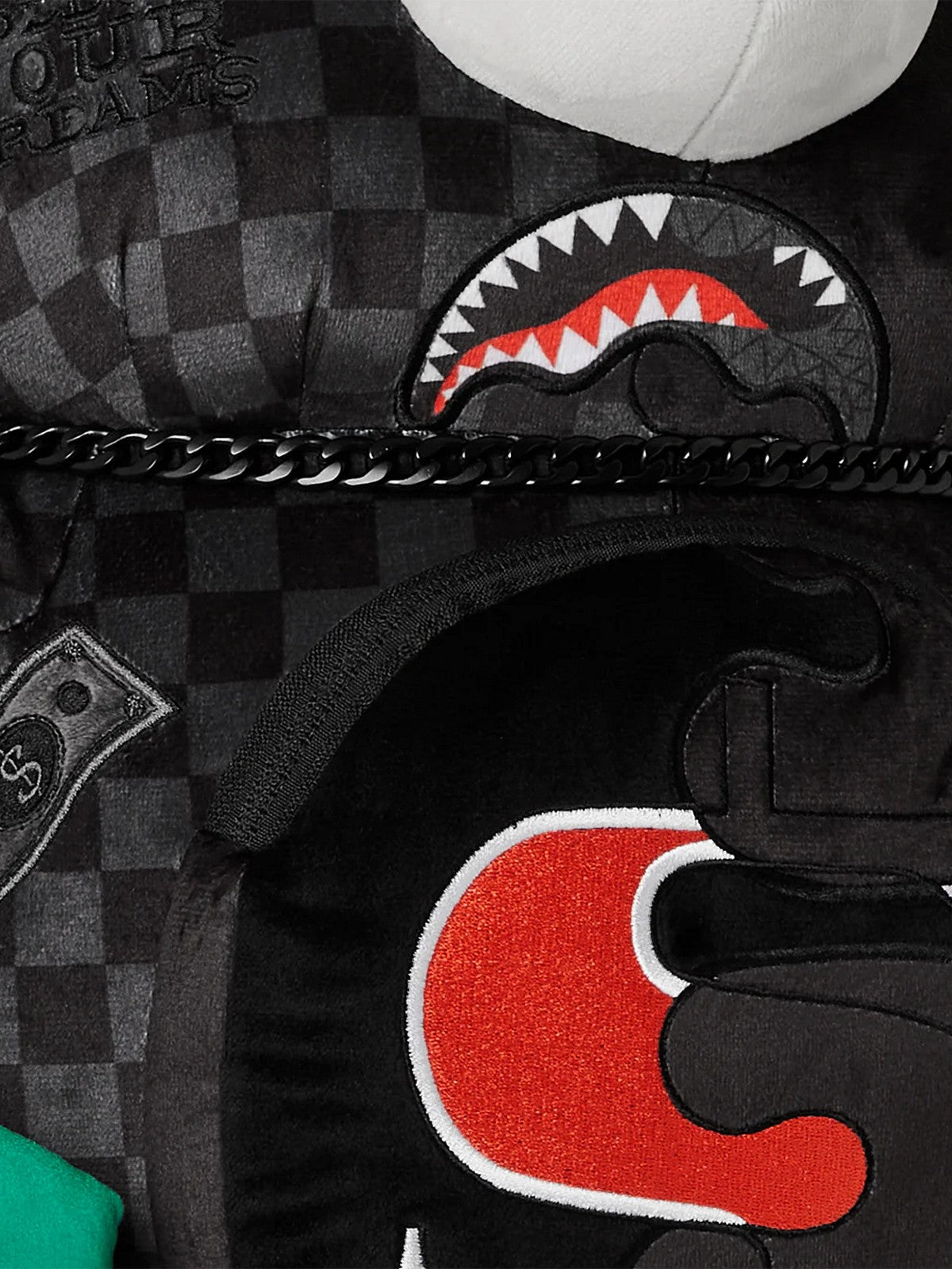 SPRAYGROUND Zaino Uomo UNFINISHED SHARK TEDDY BEAR 910B7476NSZ Grigio gioboutiqueweb