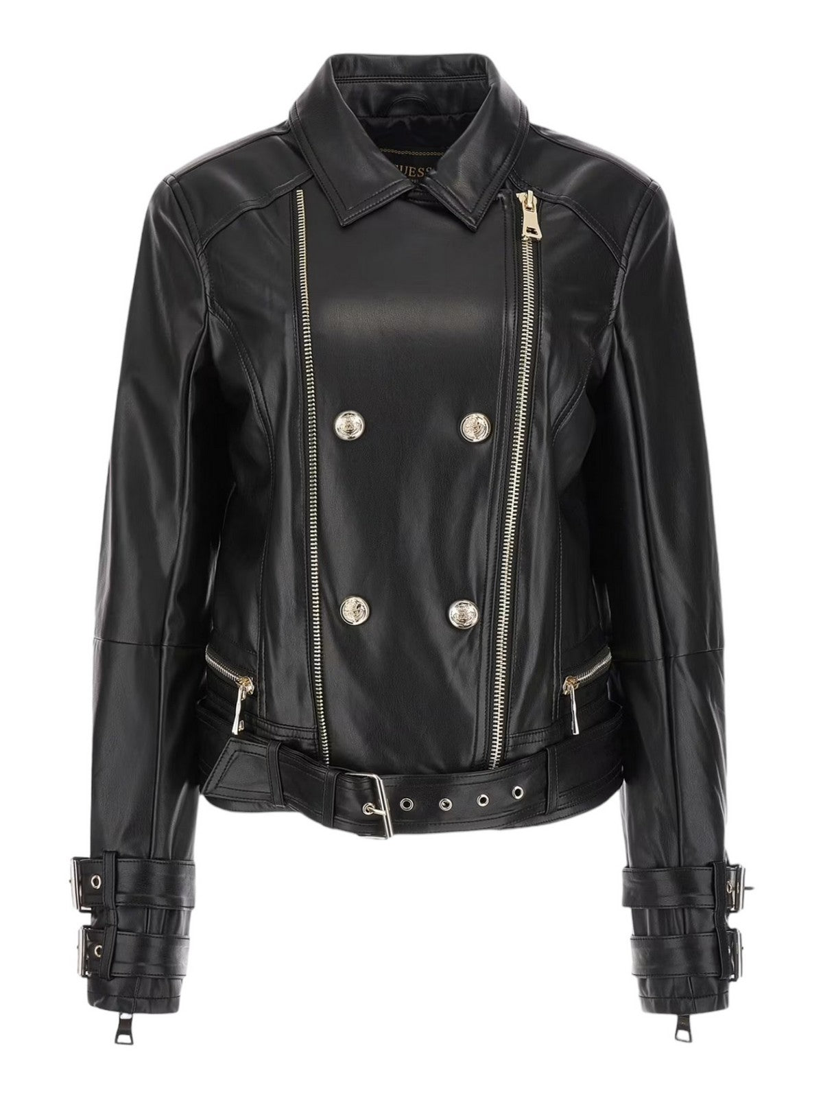 Guess Jacket Woman Olivia Moto Jacket W3BL93 K8S30 JTMU Nero