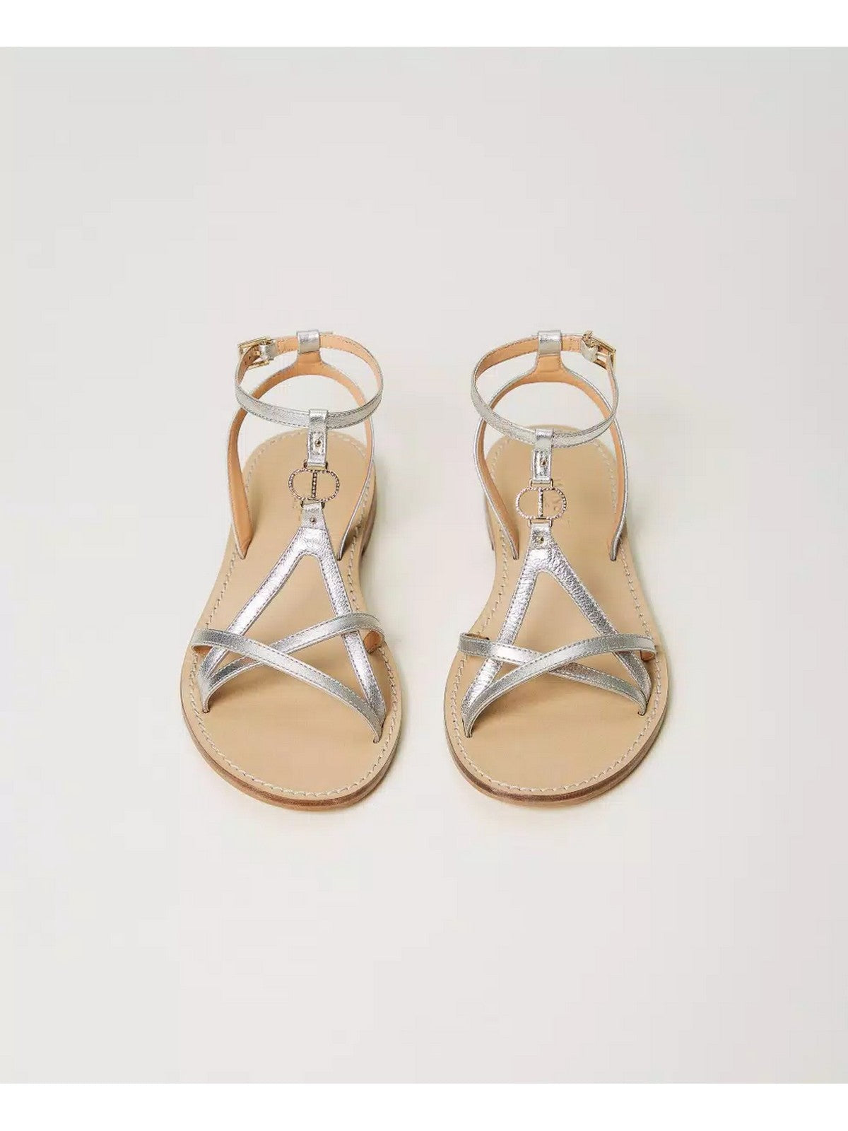 Twinset Sandalo Donna 241TCT122 00995 Silber