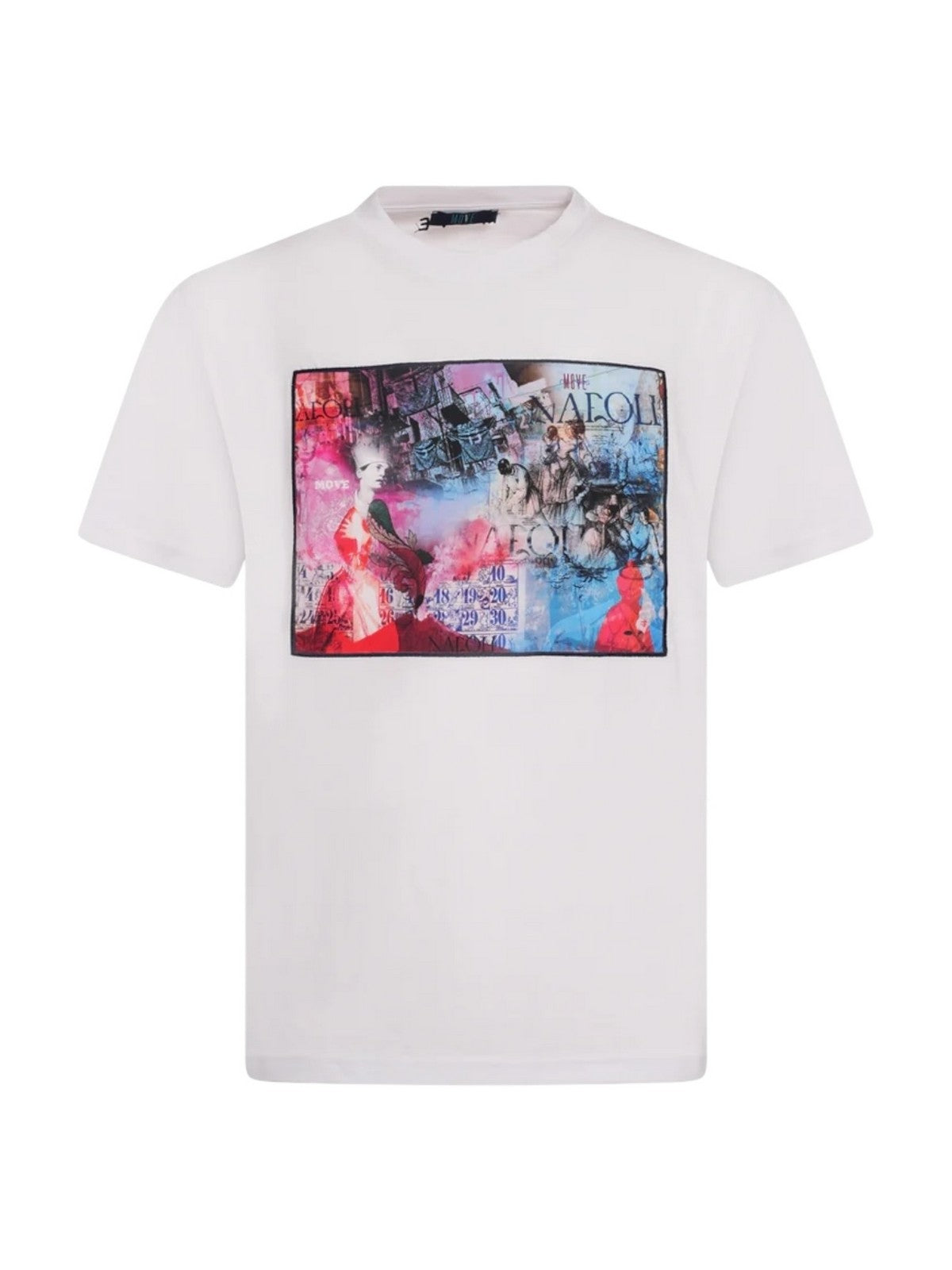 MOVE be different T-shirt Uomo T-SHIRT NAPOLI BIANCO gioboutiqueweb