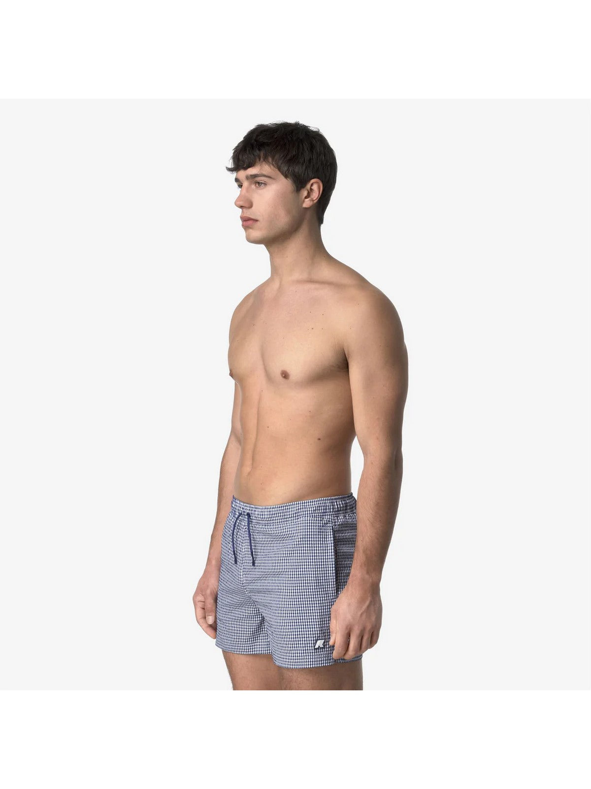 K-WAY Costume da bagno Uomo HAZEL CHECK BEACH K8141LW B0J Bianco gioboutiqueweb