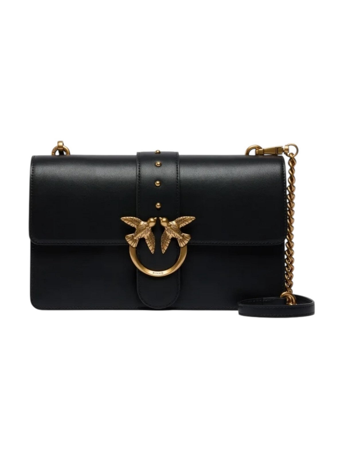 PINKO Borsa Donna LOVE ONE CLASSIC ST. CL 105857-A0F1 Z99Q NERO-ANTIQUE GOLD