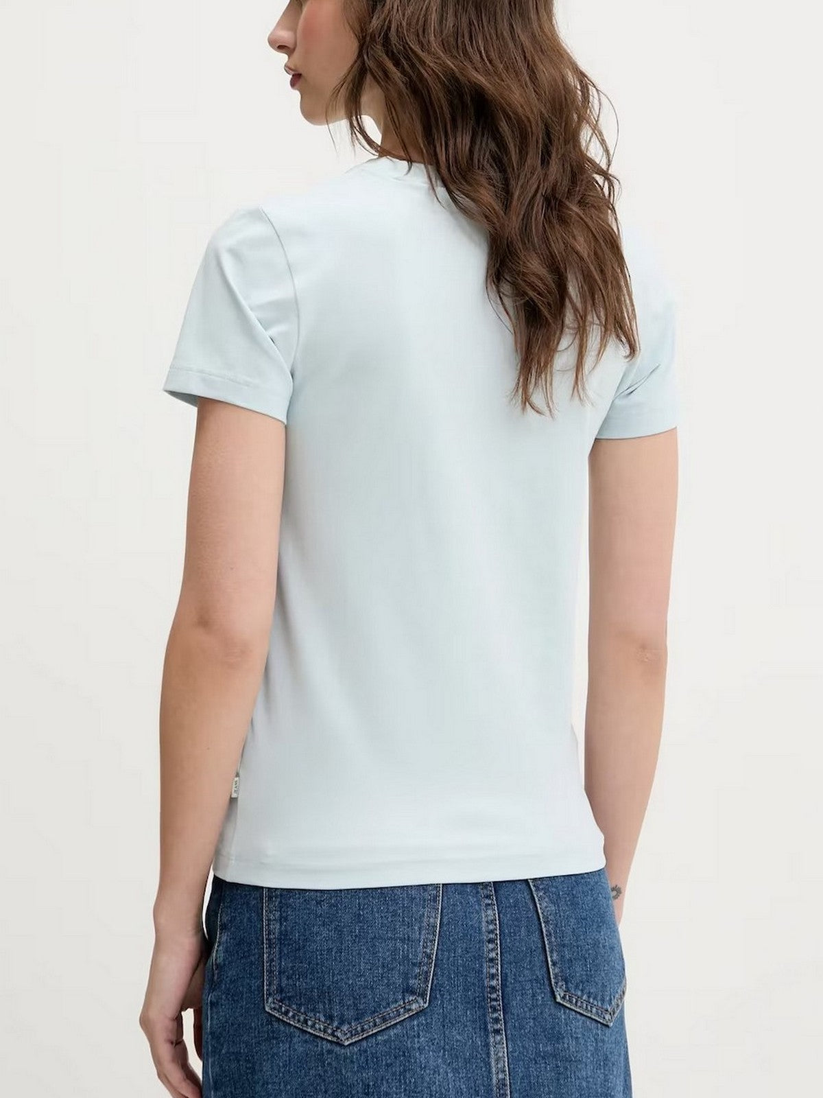 GUESS T-shirt Donna GJ SS SLIM FLOWER TEE W5GI24 J1314 G7O7 AZURE LAGUNA gioboutiqueweb