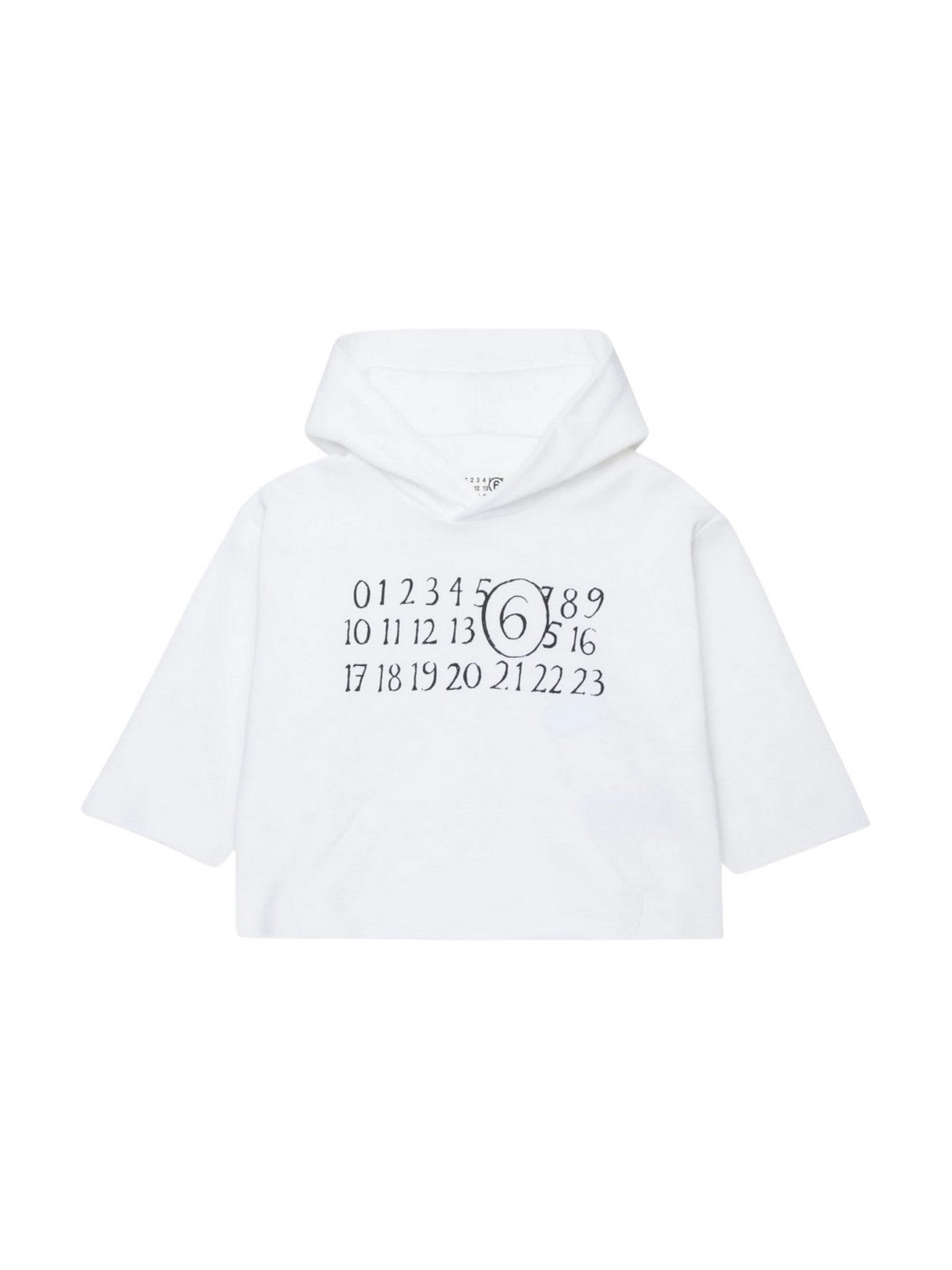 MM6 Felpa Unisex bambino M61010 MM02X M6100 WHITE