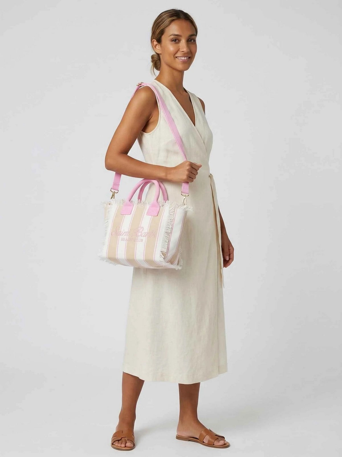 MC2 SAINT BARTH Borsa Donna COLETTE 02596L SB BEACH STRIPES 1121 EMB