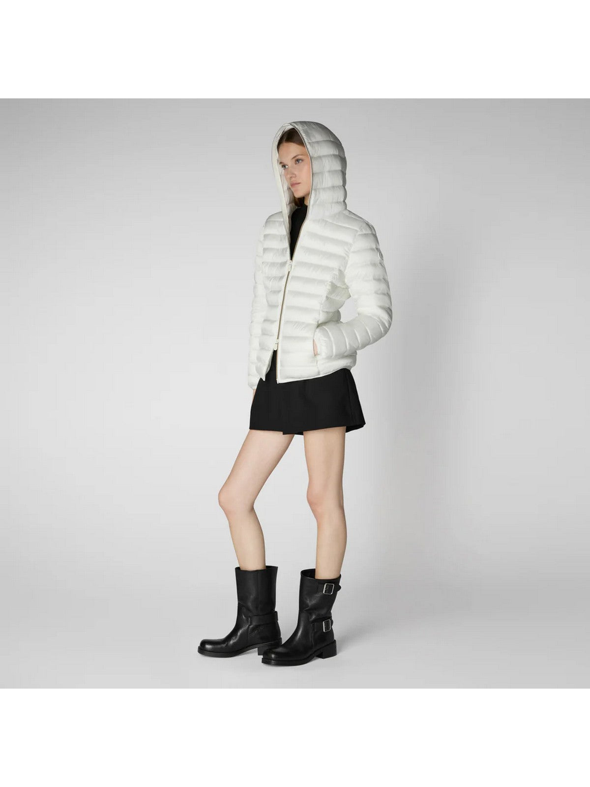 SAVE THE DUCK Piumino Donna Alexis D33620W IRIS19 00002 Bianco gioboutiqueweb