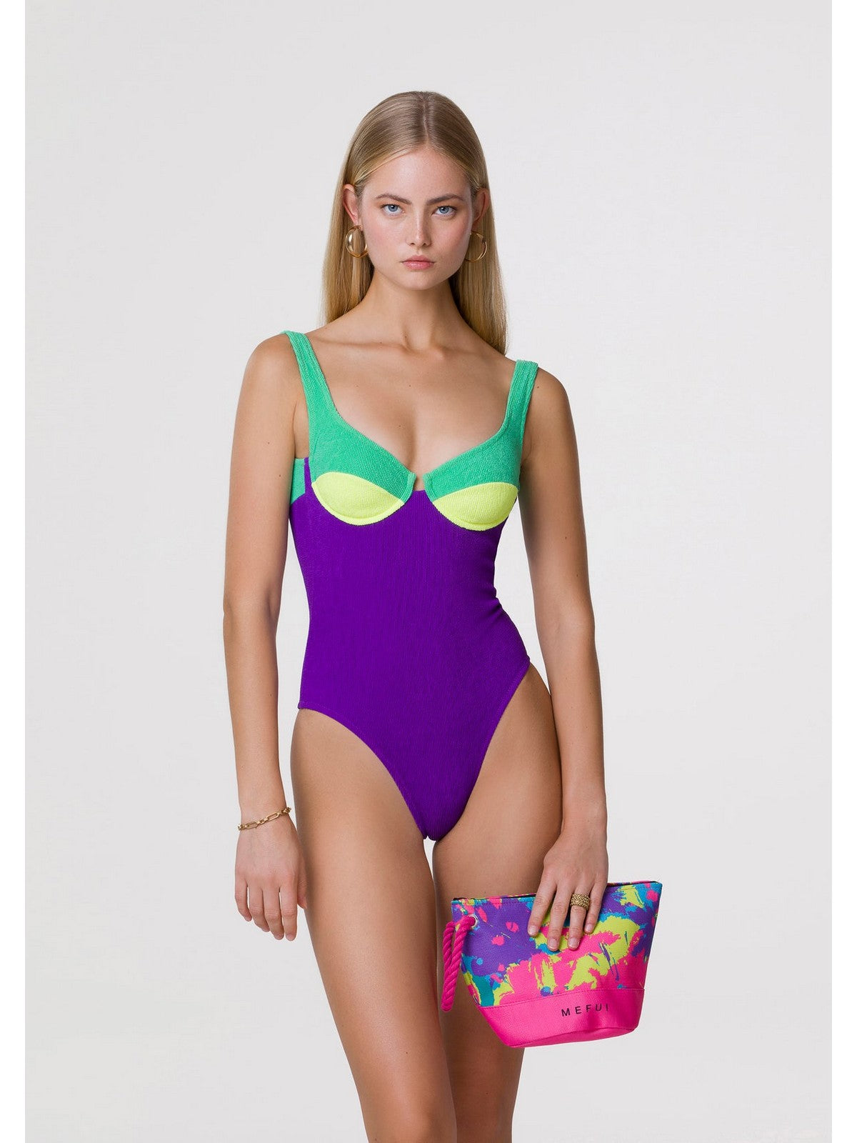 ME FUI Costume da bagno Donna MF24-0212AQ Turchese