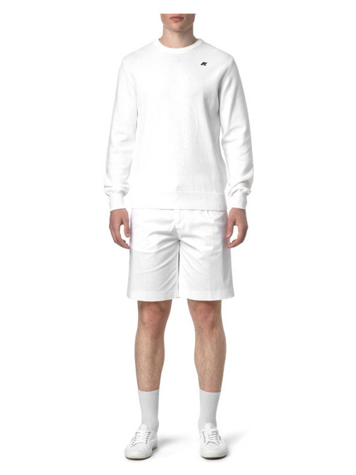 K-WAY Bermuda Uomo SEVERE TWILL TECH GOLF K5122UW 001 WHITE gioboutiqueweb