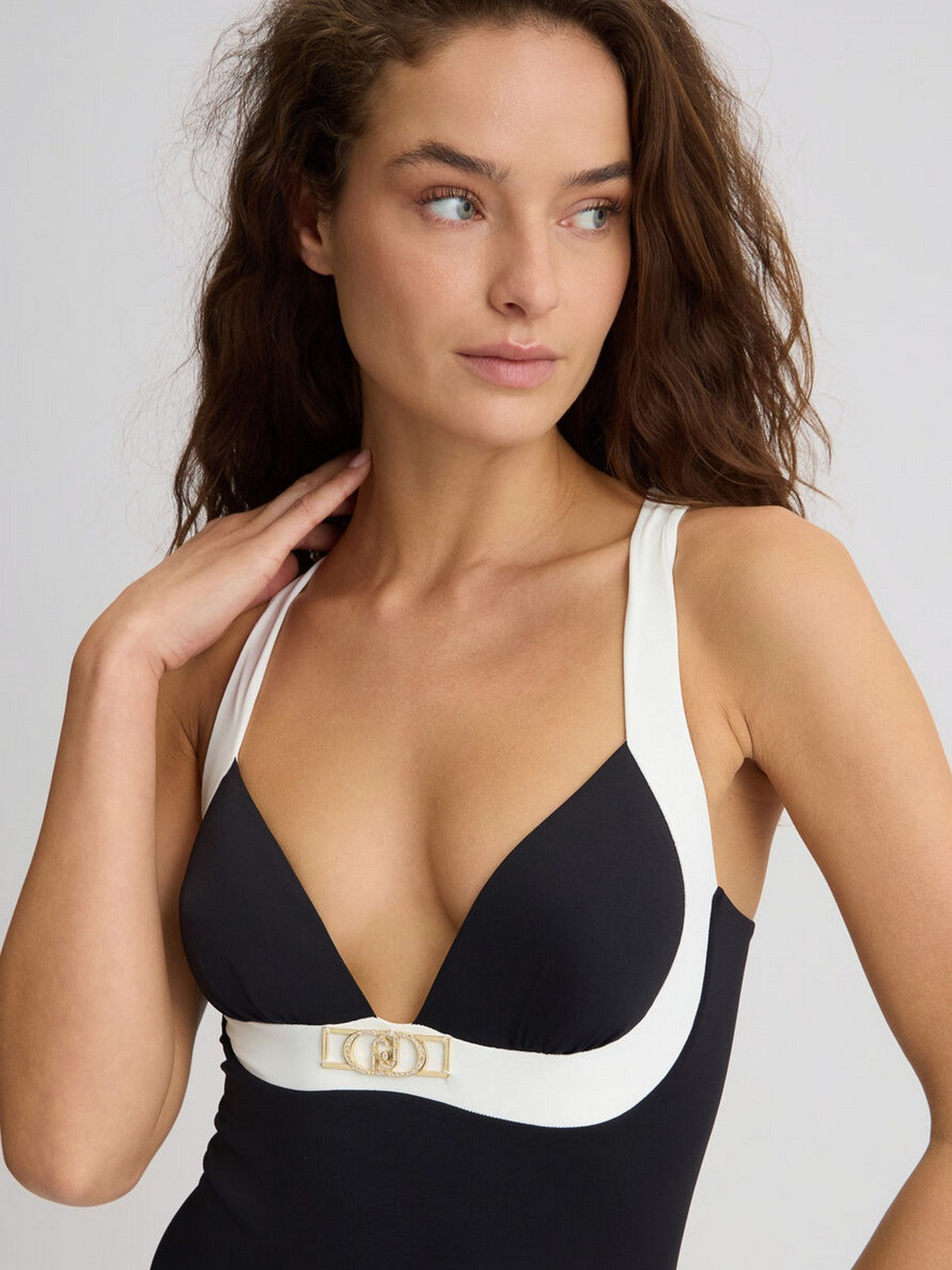 LIU JO BEACHWEAR Costume da bagno Donna VA5077J6447 09096 NERO/BIANCO gioboutiqueweb