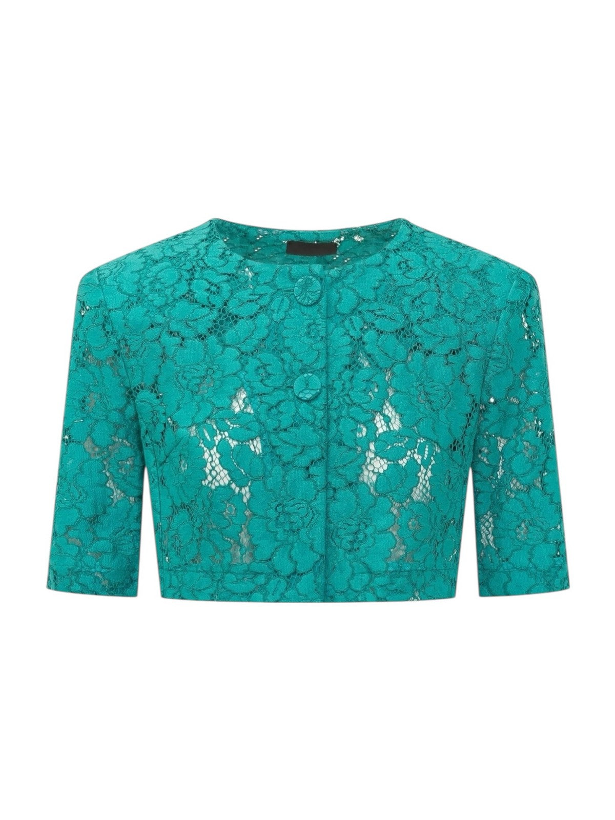 PINKO Giacca Donna PLATANO SPENCER PIZZO REBRODE 106552-A330 V76 VERDE MATTONELLA