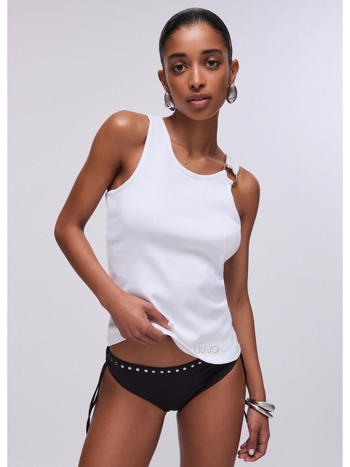 LIU JO BEACHWEAR Top Donna VA6122J4822 11110 Bianco