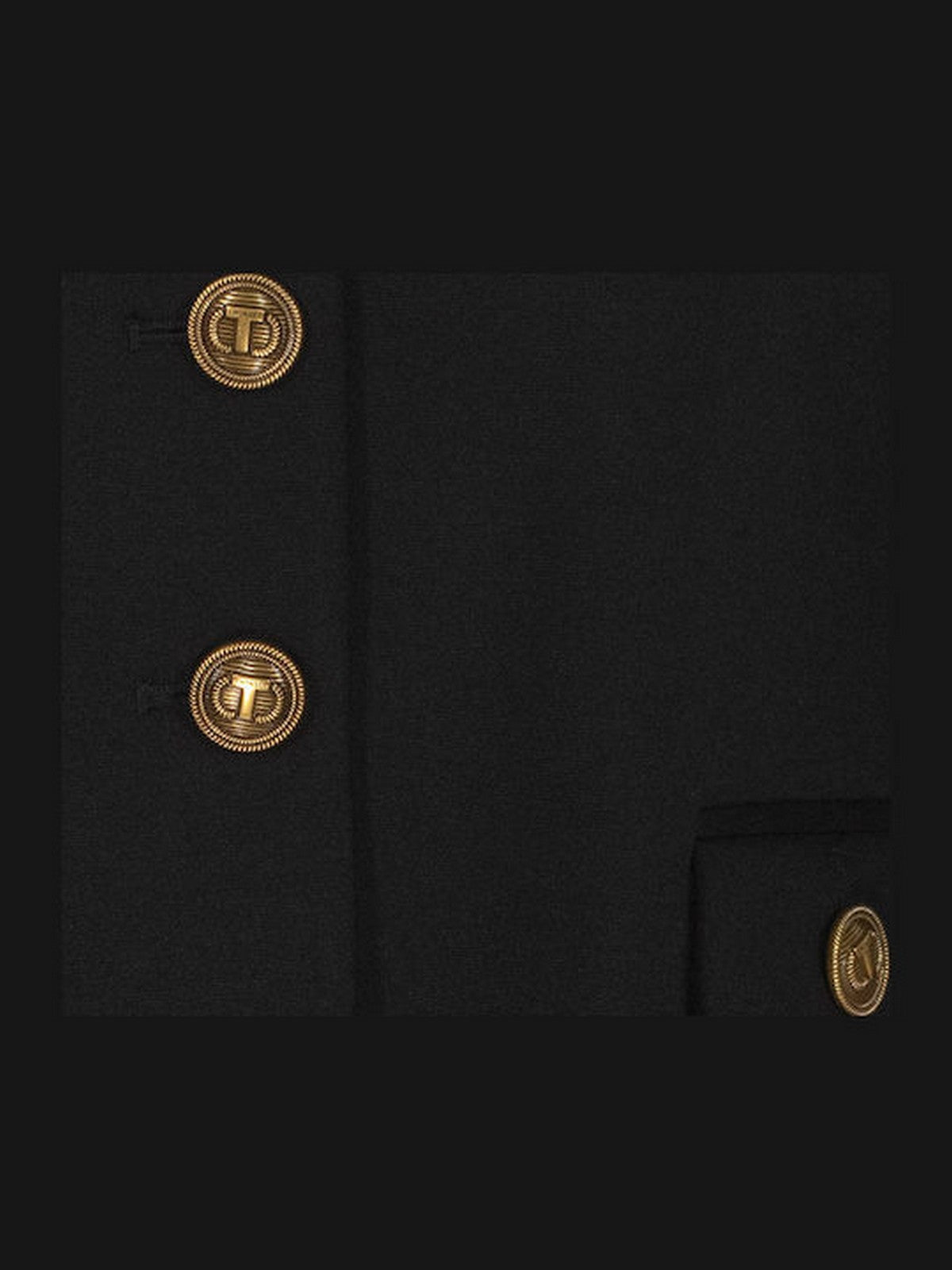 TWINSET Giacca Donna PUNTO MILANO AND GOLD DETAILS 252TP2260 00006 Nero