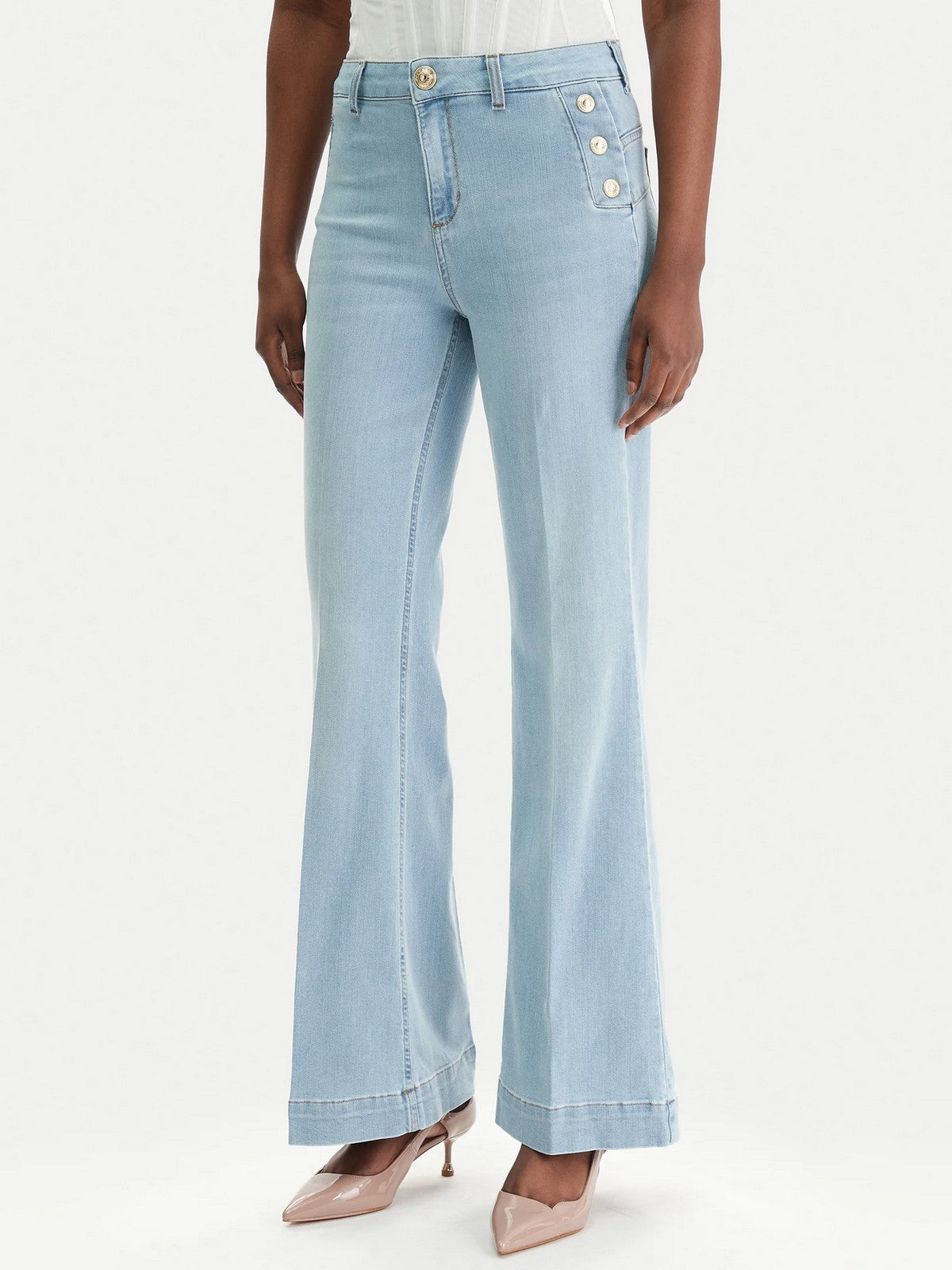 LIU JO BLUE DENIM Jeans Donna UA6162D0275 78987 Den.Blue lt.buttons