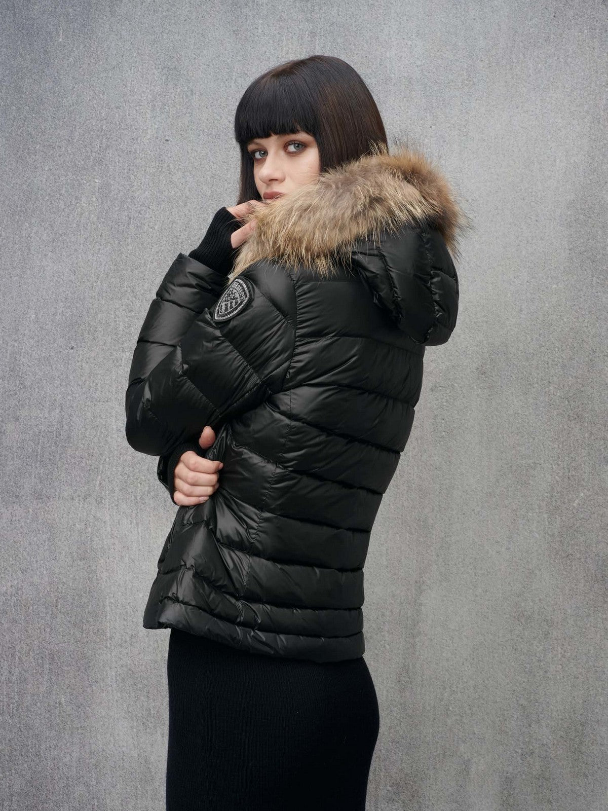 BLAUER Piumino Donna ARCADIA 24WBLDC03038 006950 999RD Nero gioboutiqueweb