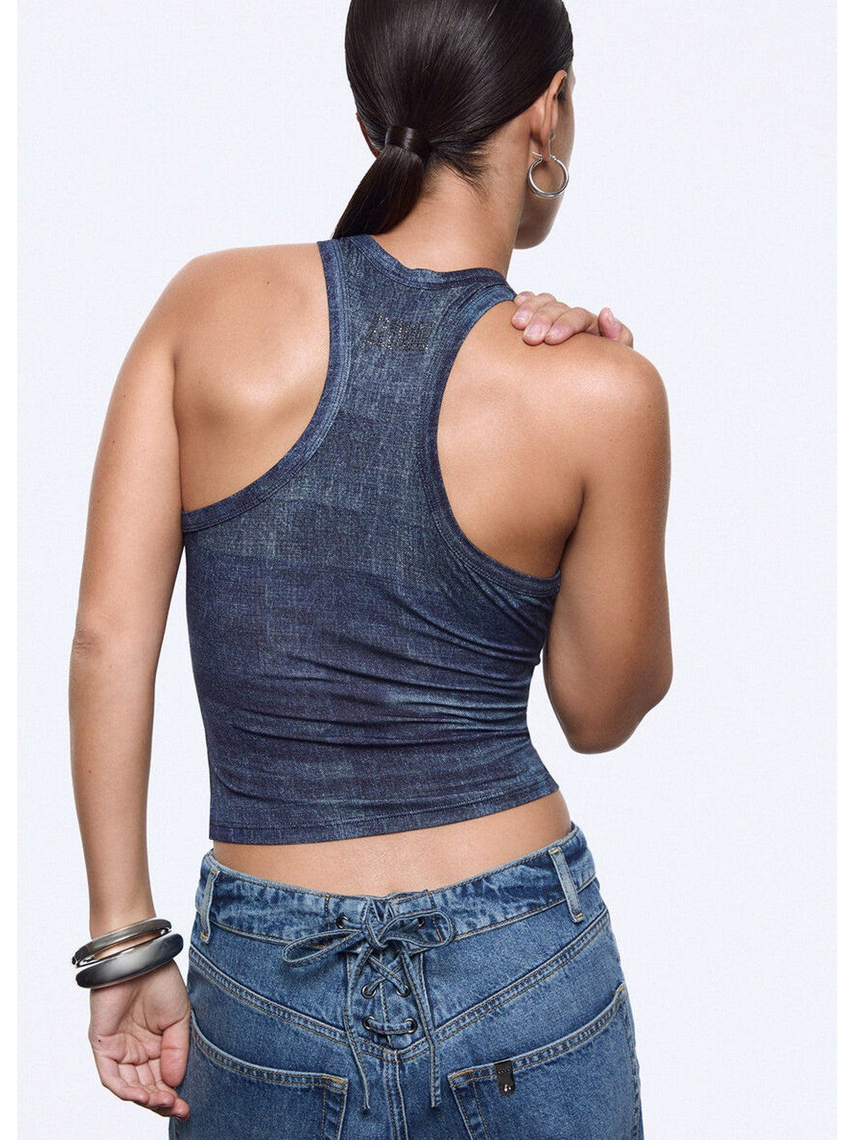 LIU JO feat. ELODIE Top Donna UA6505J1624 L9680 Special denim