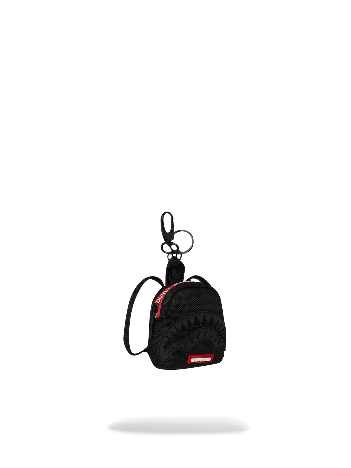 SPRAYGROUND Portachiavi Unisex adulto PRINTED ZIPPER SHARK KEYCHAIN 910K8064NSZ Nero gioboutiqueweb
