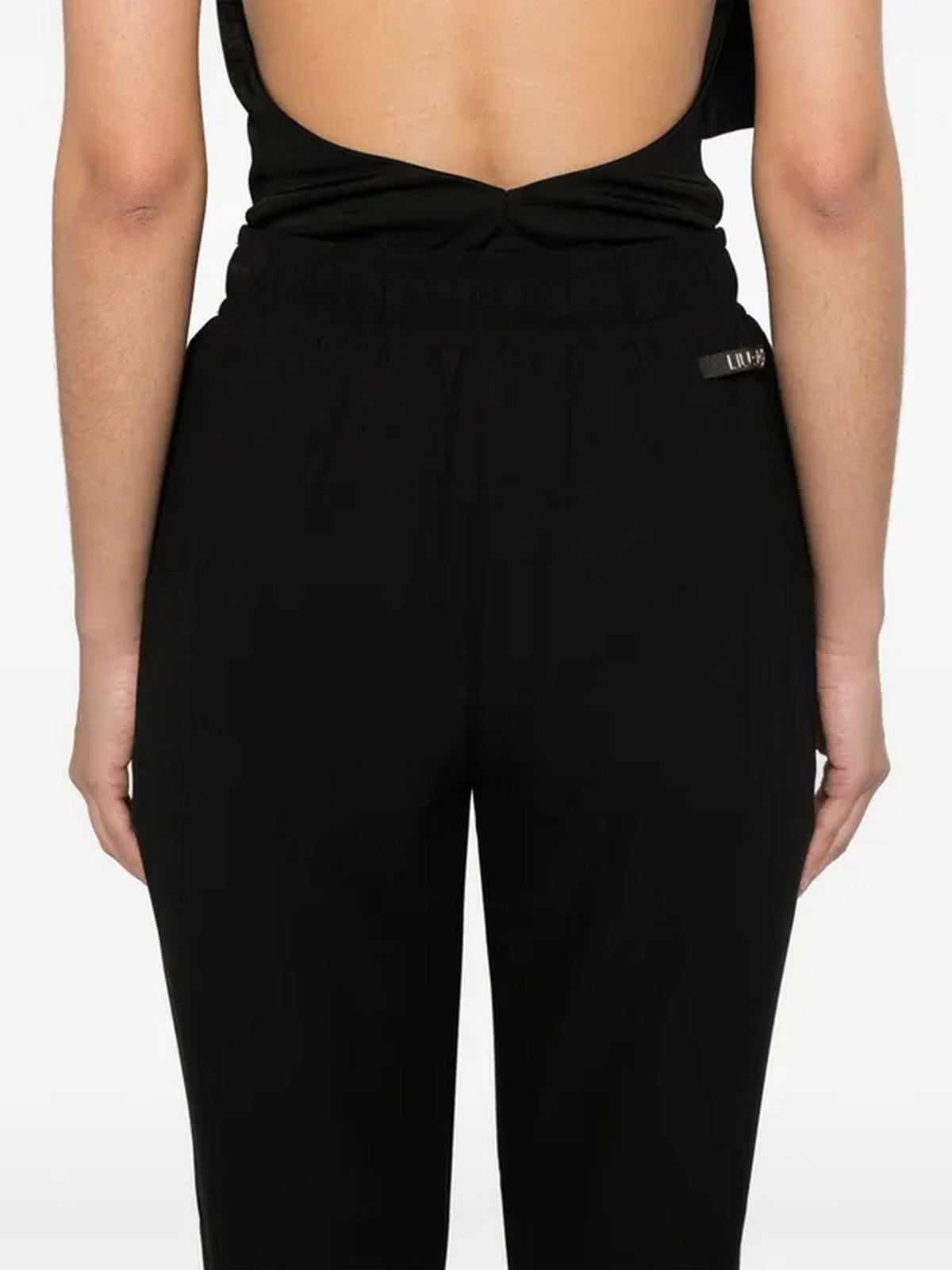 LIU JO SPORT Pantalone Donna TA5140TS423 C3672 Nero/sz tape gioboutiqueweb