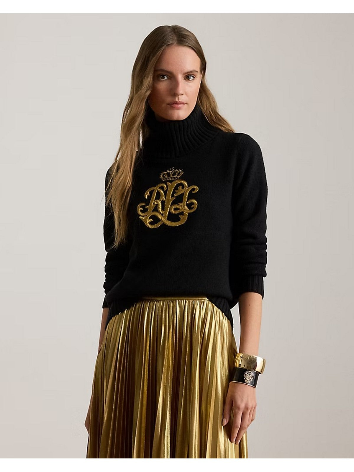 Lauren Ralph Lauren Maglione Dolcevita Woman Kexley-Long Sleeve-Pullover 200979687 001 Black