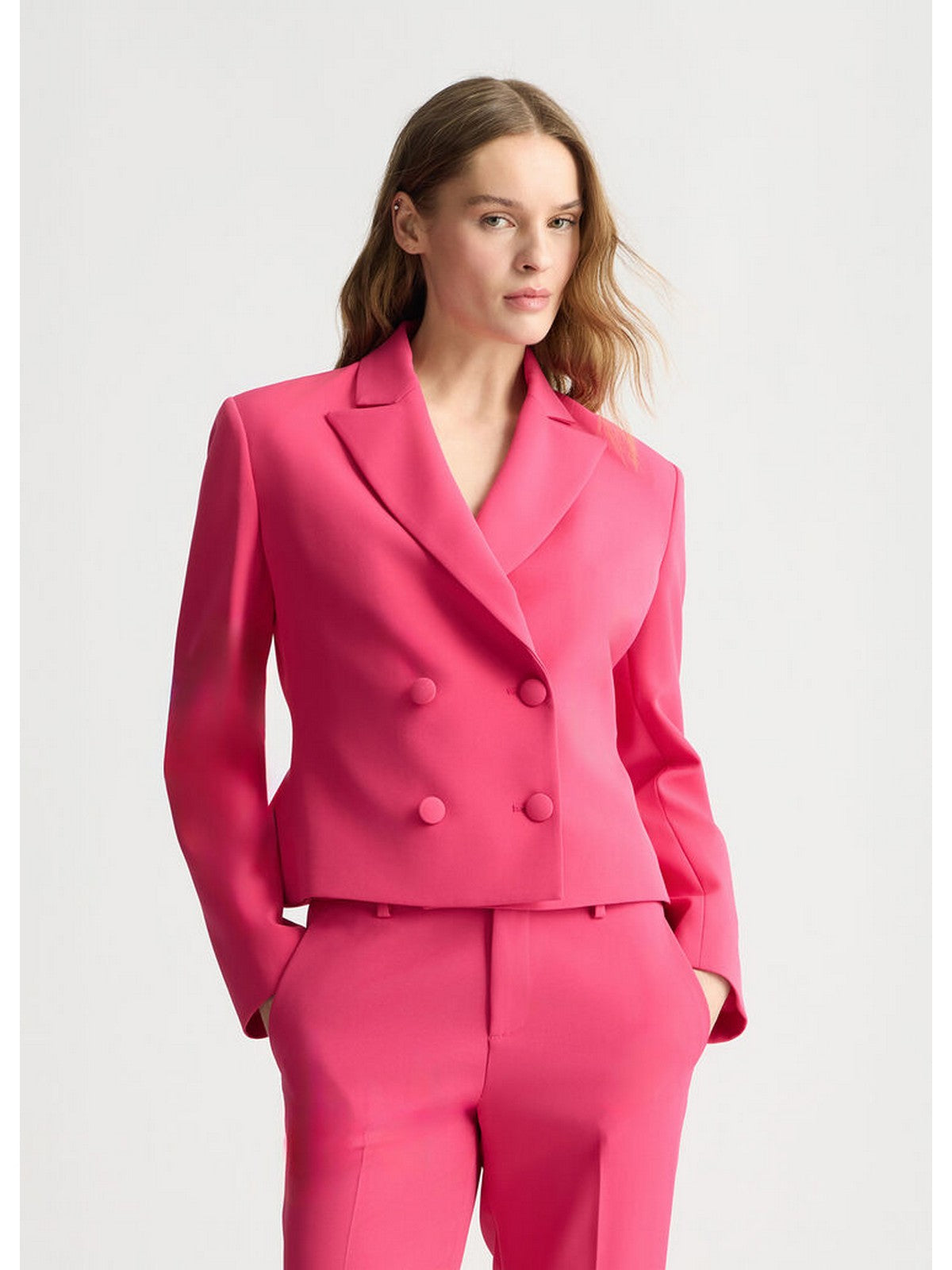 LIU JO WHITE Giacca Donna WA5292TS896 81950 Rosa gioboutiqueweb