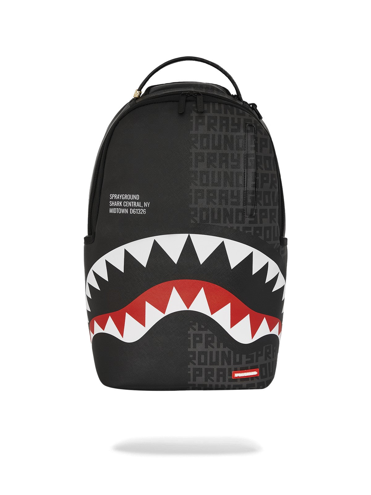 SPRAYGROUND Zaino Uomo SHARK CENTRAL SPLIT INFINITY DLXSV BACKPACK 910B6249NSZ Nero gioboutiqueweb