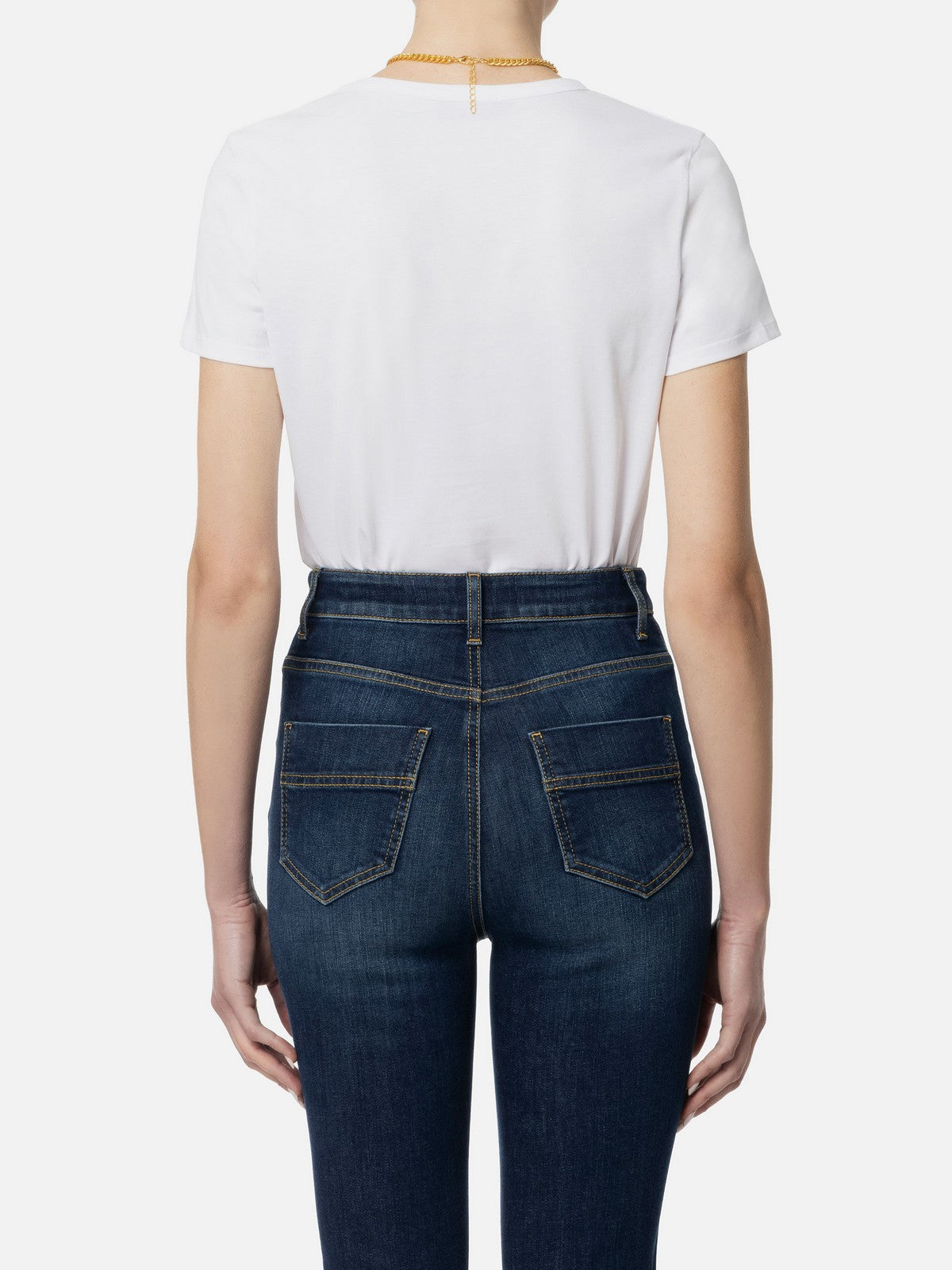 ELISABETTA FRANCHI T-Shirt e Polo Donna MA00946E2 270 Bianco gioboutiqueweb