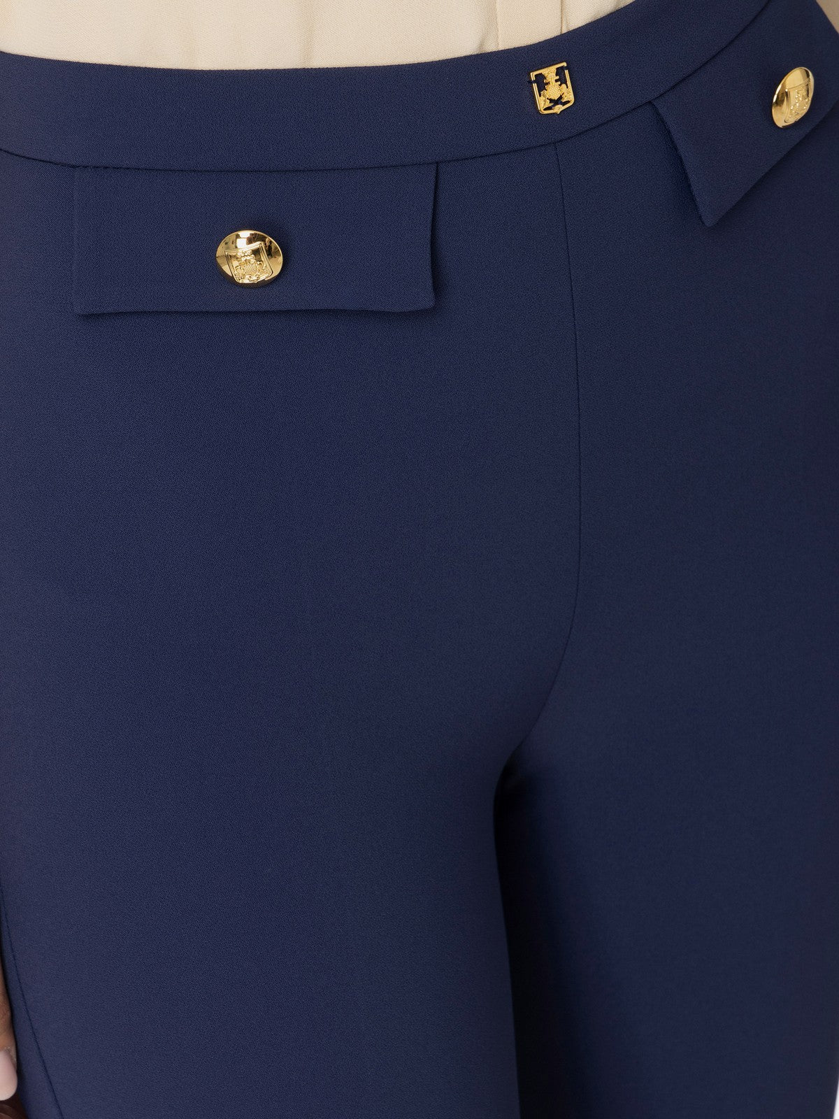 ELISABETTA FRANCHI Pantalone Donna PA02446E2 B75 Blu gioboutiqueweb
