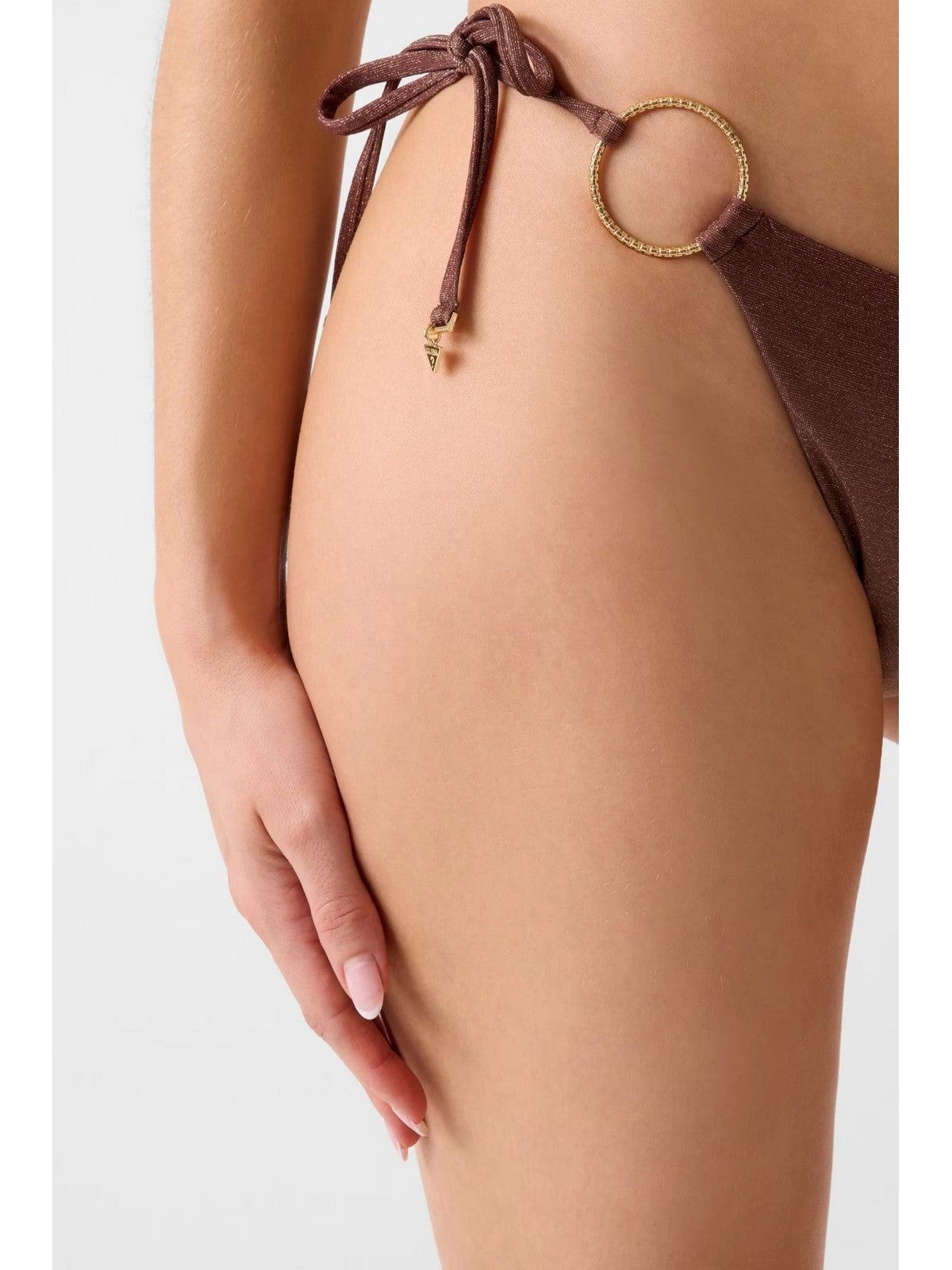 GUESS BEACHWEAR Costume da bagno Donna IRIS STRING BRIEF E6GO08 KF600 PMJQ BROWN SHADE AOP gioboutiqueweb