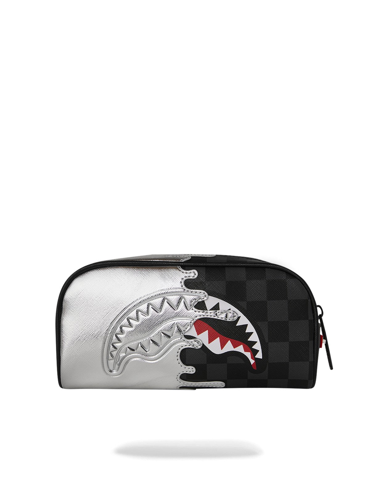 SPRAYGROUND Pochette Unisex adulto SILVER SIDE DRIP BLACK CHECK PENCIL POUCH 910B8927NSZ Nero