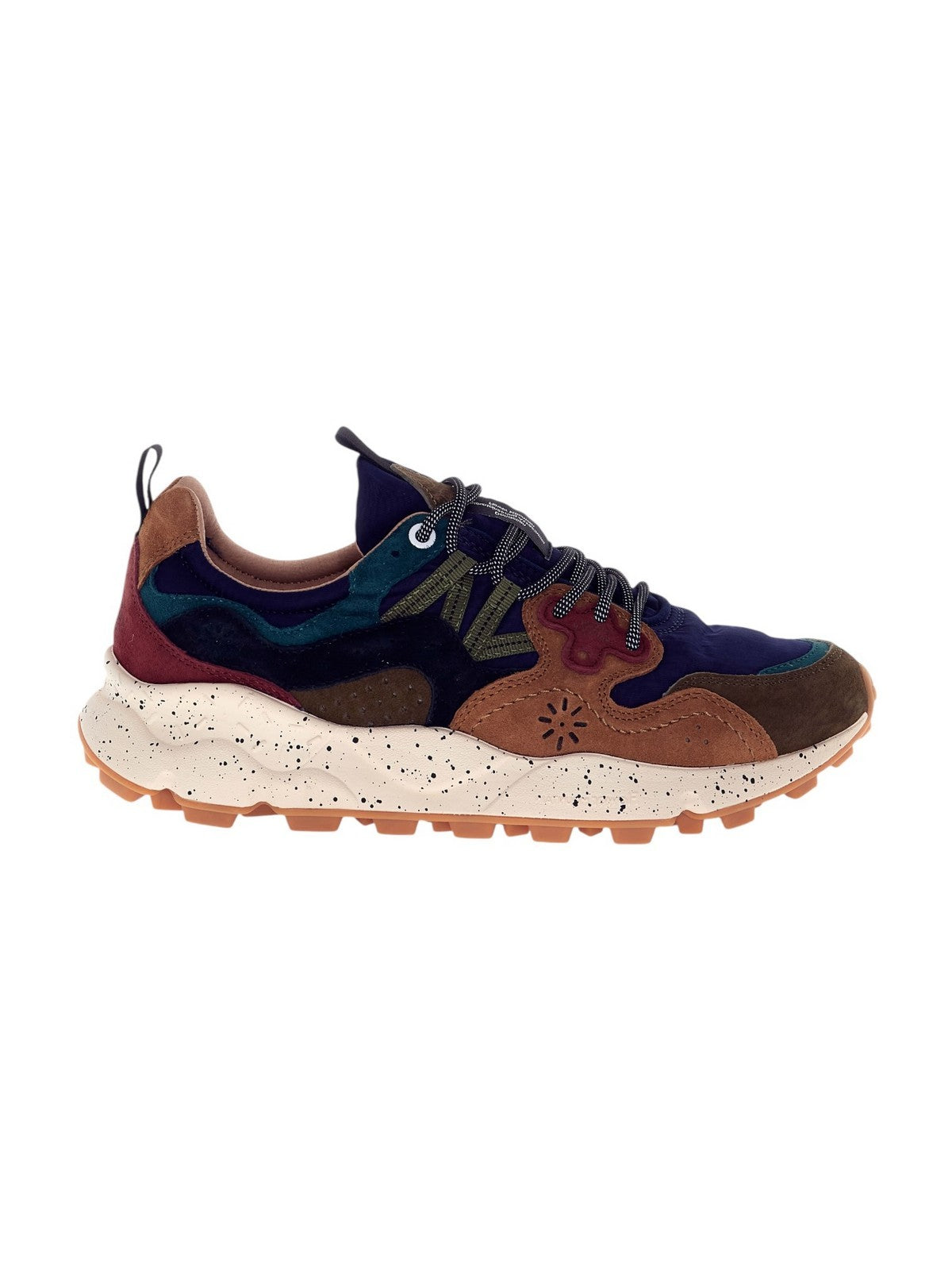 FLOWER MOUNTAIN Sneaker Uomo YAMANO 3 UNI 2017818-01-2B32 DEEP MUD-LIGHT BROWN-NAVY