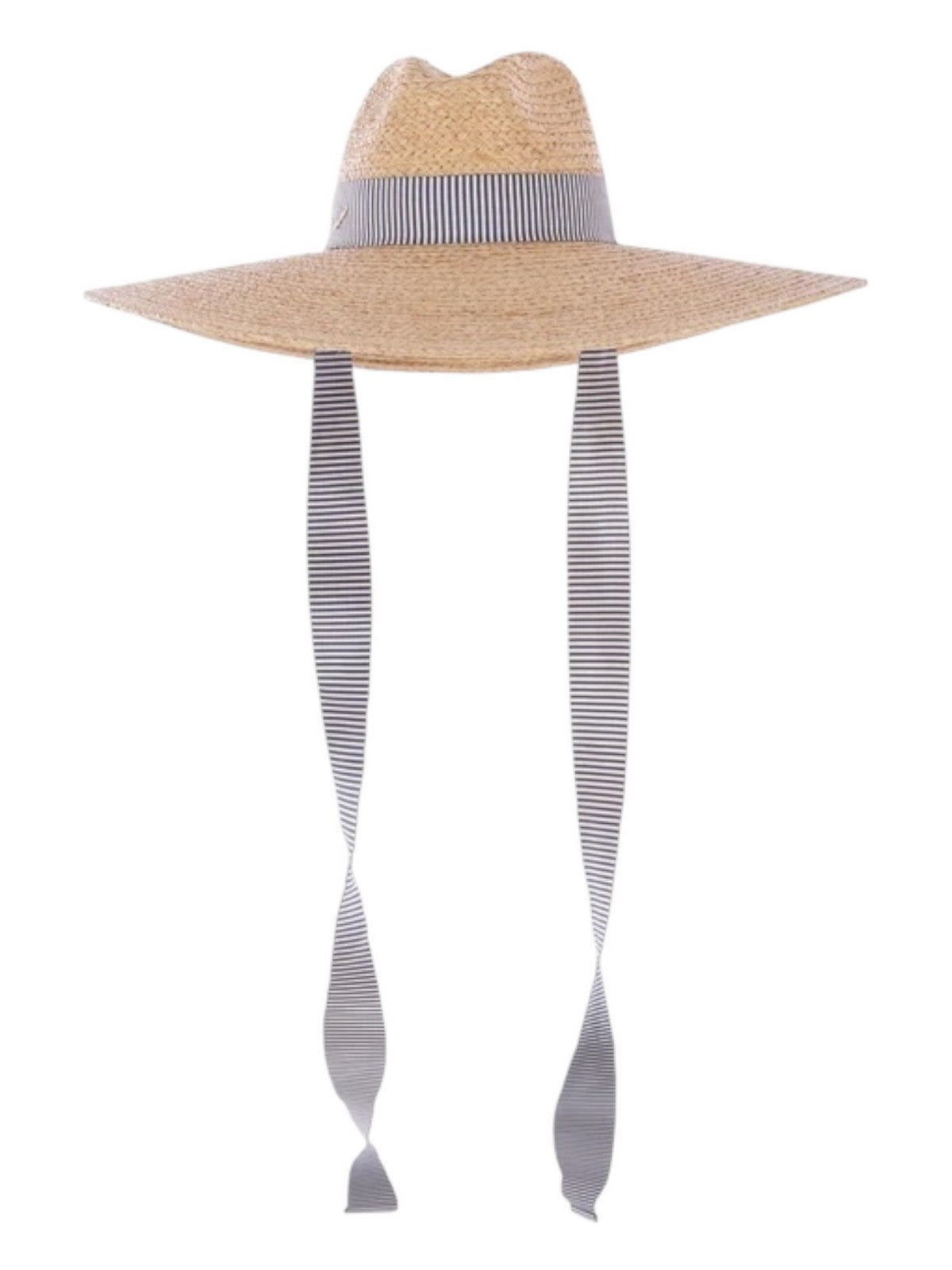 BORSALINO Cappello Donna 4039 00H8 Naturale cinta a rihe bianco/navy gioboutiqueweb