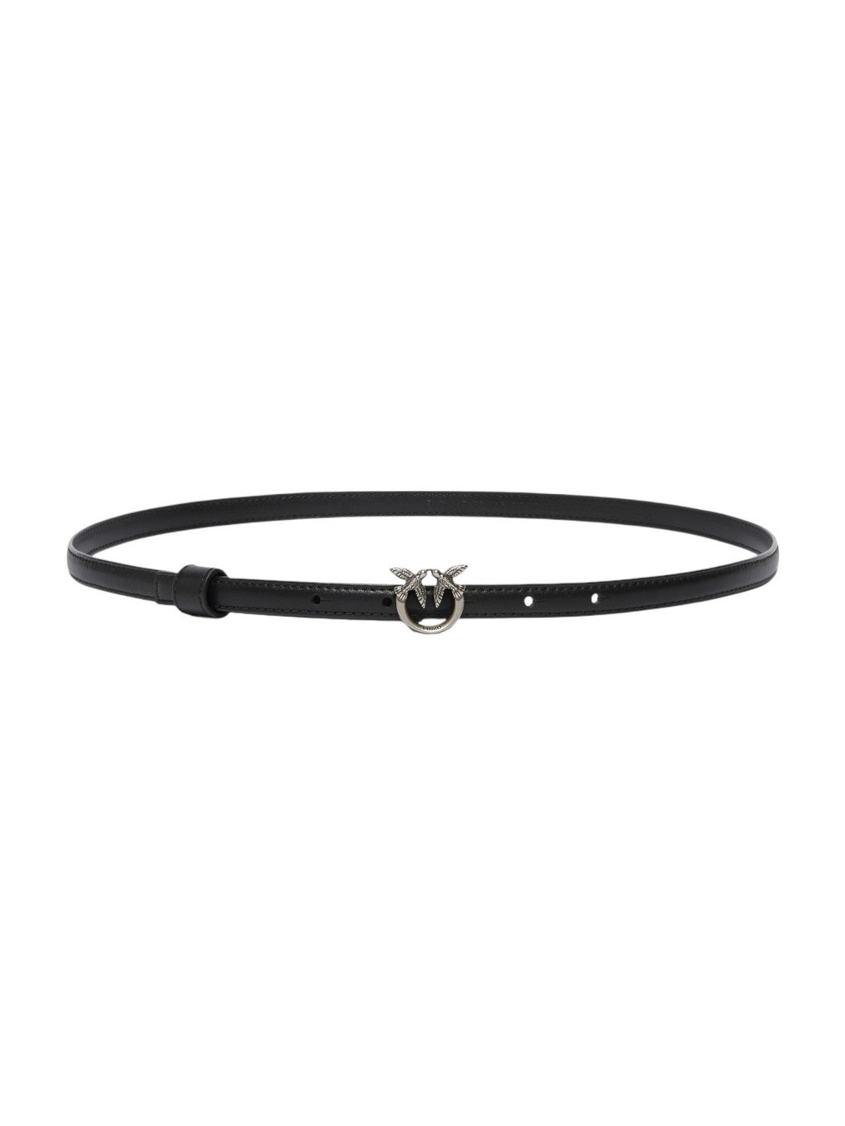 PINKO Cintura Donna LOVE BERRY H1 BELT.LOW 102148-A0F1 Z99O NERO-OLD SILVER