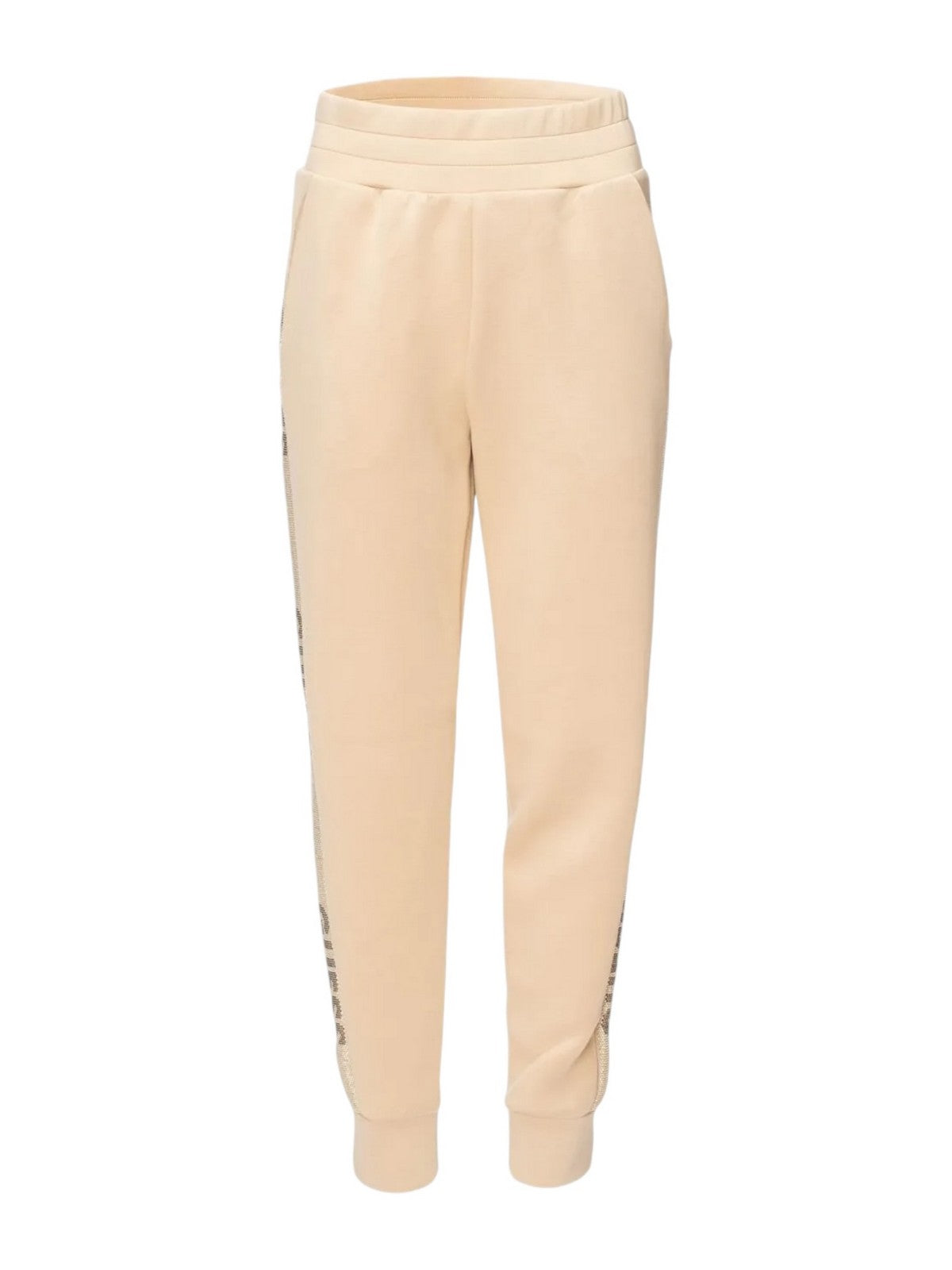 Guess Pantalone Woman Studs Logo Sweatpants W4YB40 KBYE2 G1L7 Marrone