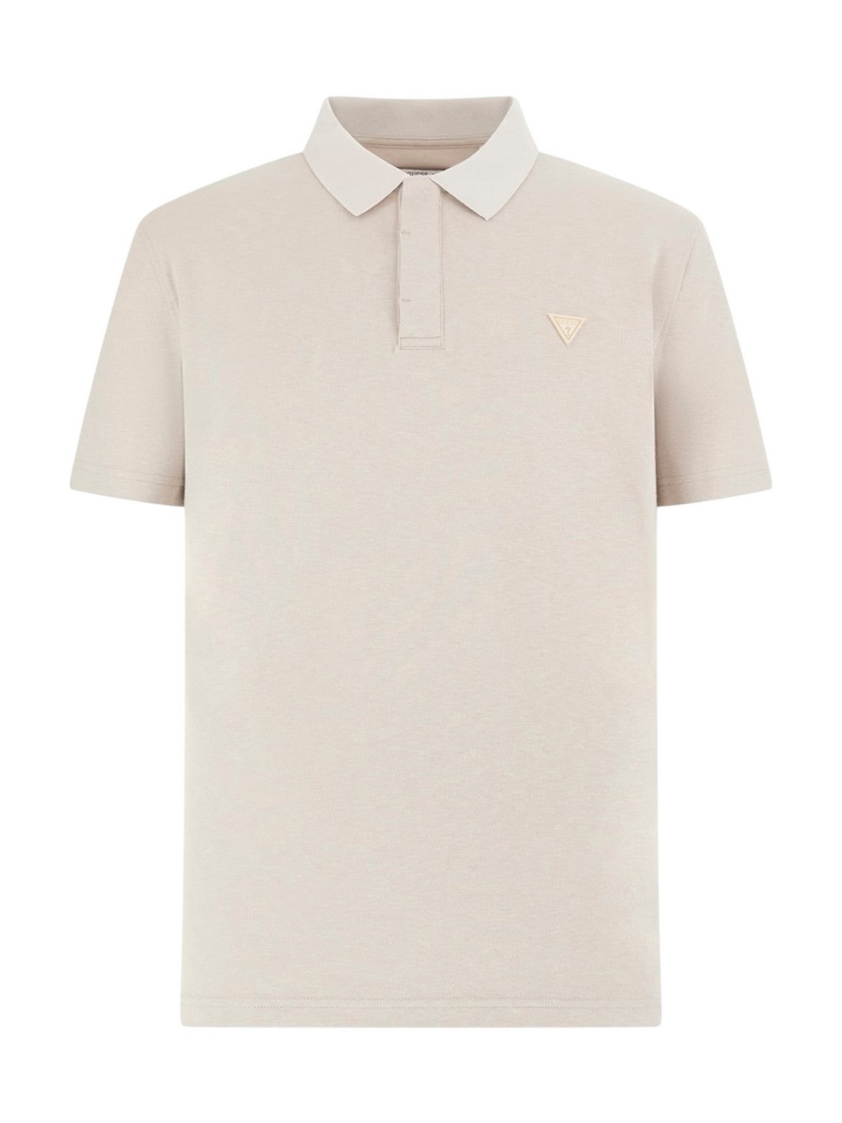 GUESS Polo Uomo SMALL TRIANGLE YD SS POLO M5RP02 KCLR2 FJ6A CLOUD WHITE YARN DYE gioboutiqueweb