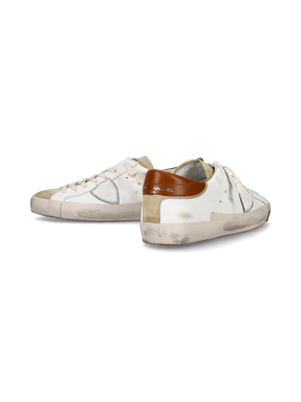 PHILIPPE MODEL Sneaker Uomo Prsx Low Man PRLU WX30 Beige gioboutiqueweb