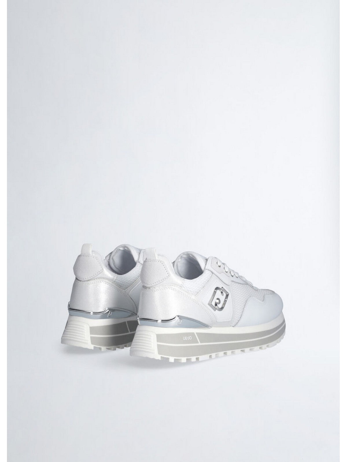 LIU JO Sneaker Donna LIU JO MAXI WONDER 01 BA5013PX602 01111 LEATHER//MESH/L WHITE