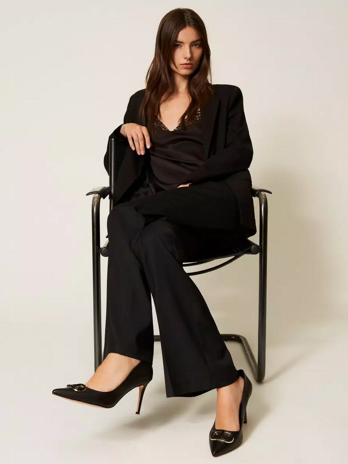 TWINSET Décolleté Donna OVAL T 252TCP032 00006 Nero