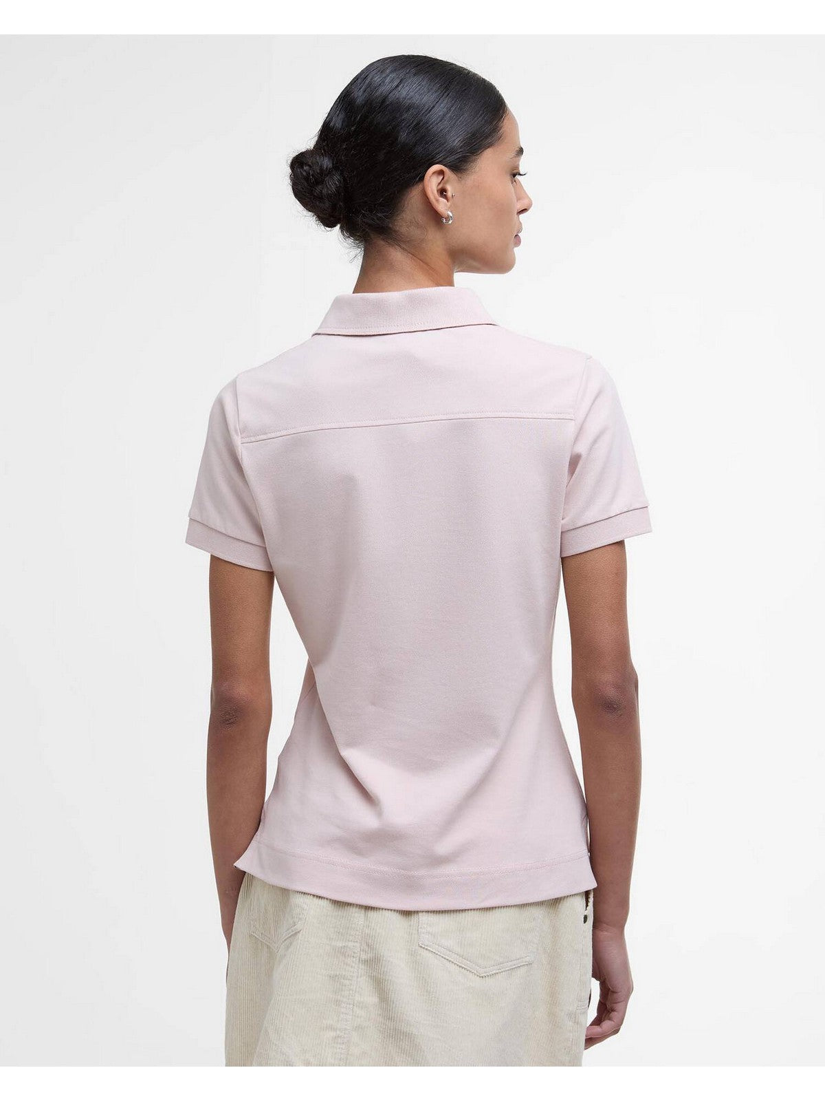 BARBOUR Polo Donna PORTSDOWN TOP LML0634 PI38 PRIMROSE PINK/HESSIAN