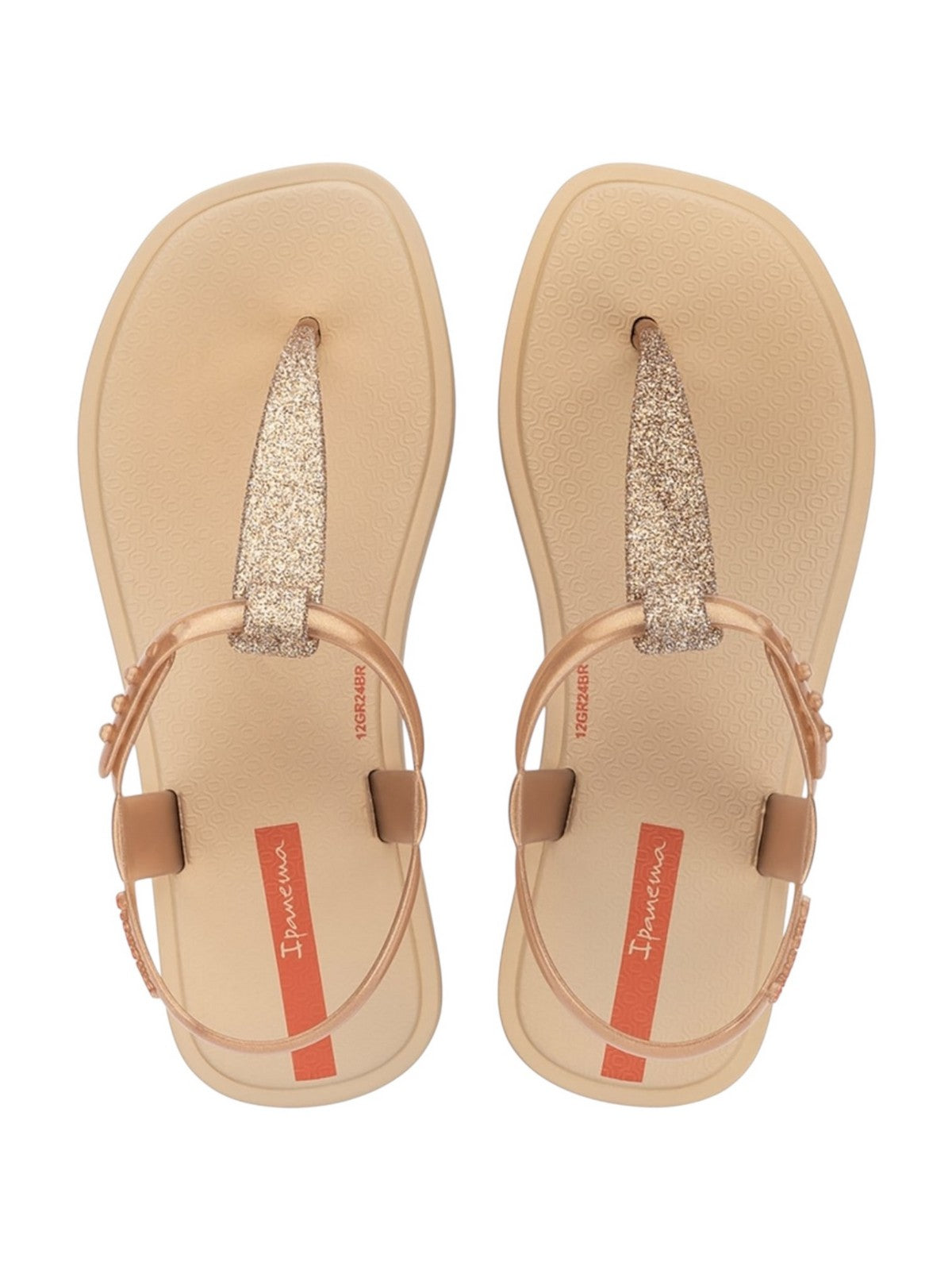 IPANEMA Sandalo Bambine e ragazze IP.83706 BD033 BEIGE/GLITTER/RED gioboutiqueweb