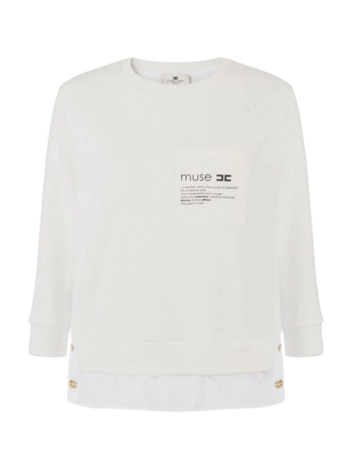 ELISABETTA FRANCHI Maglia Donna MD00656E2 360 Avorio gioboutiqueweb